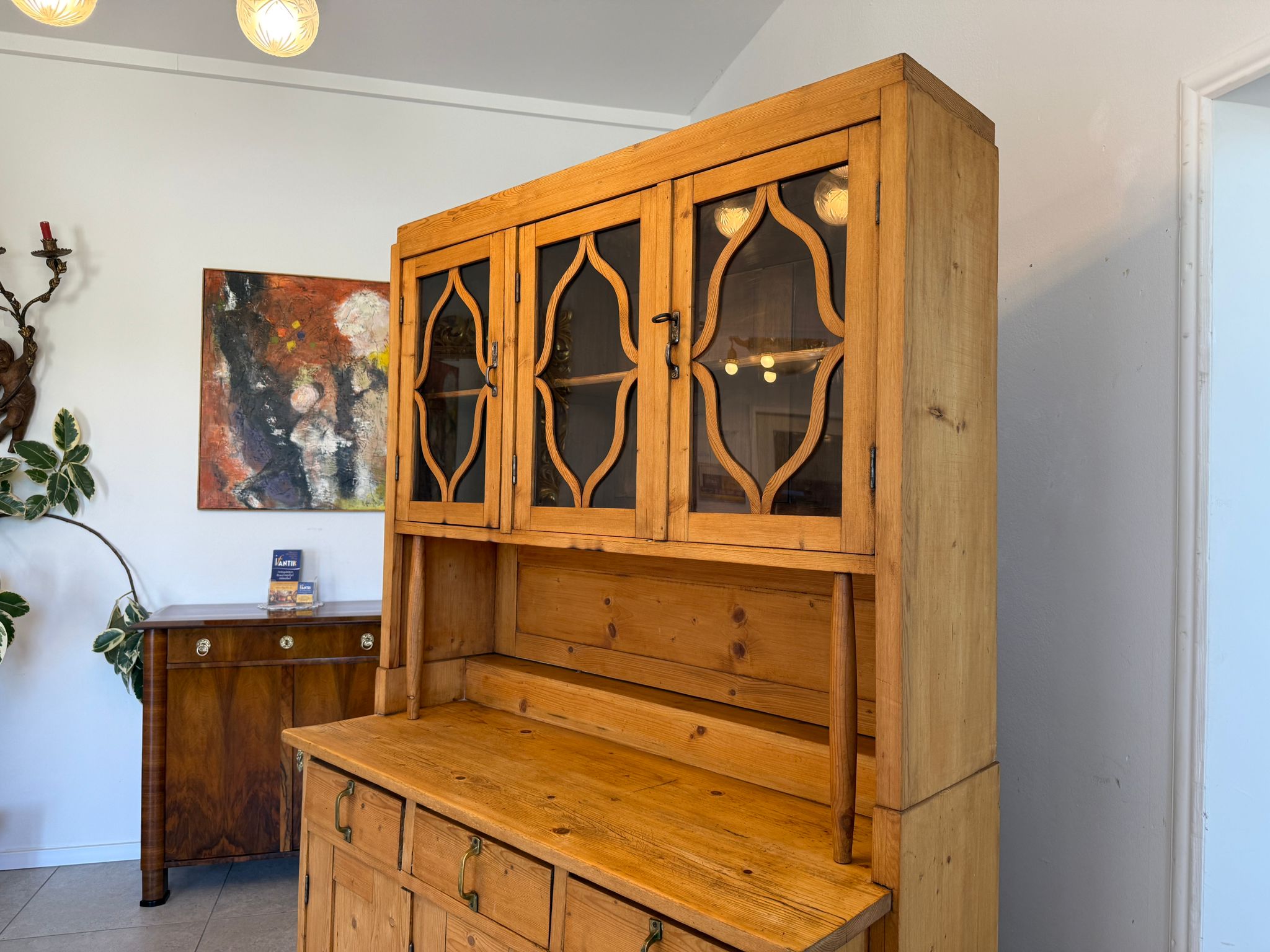 Jugendstil Küchenbuffet Küchenschrank Küchenkredenz Original D2330