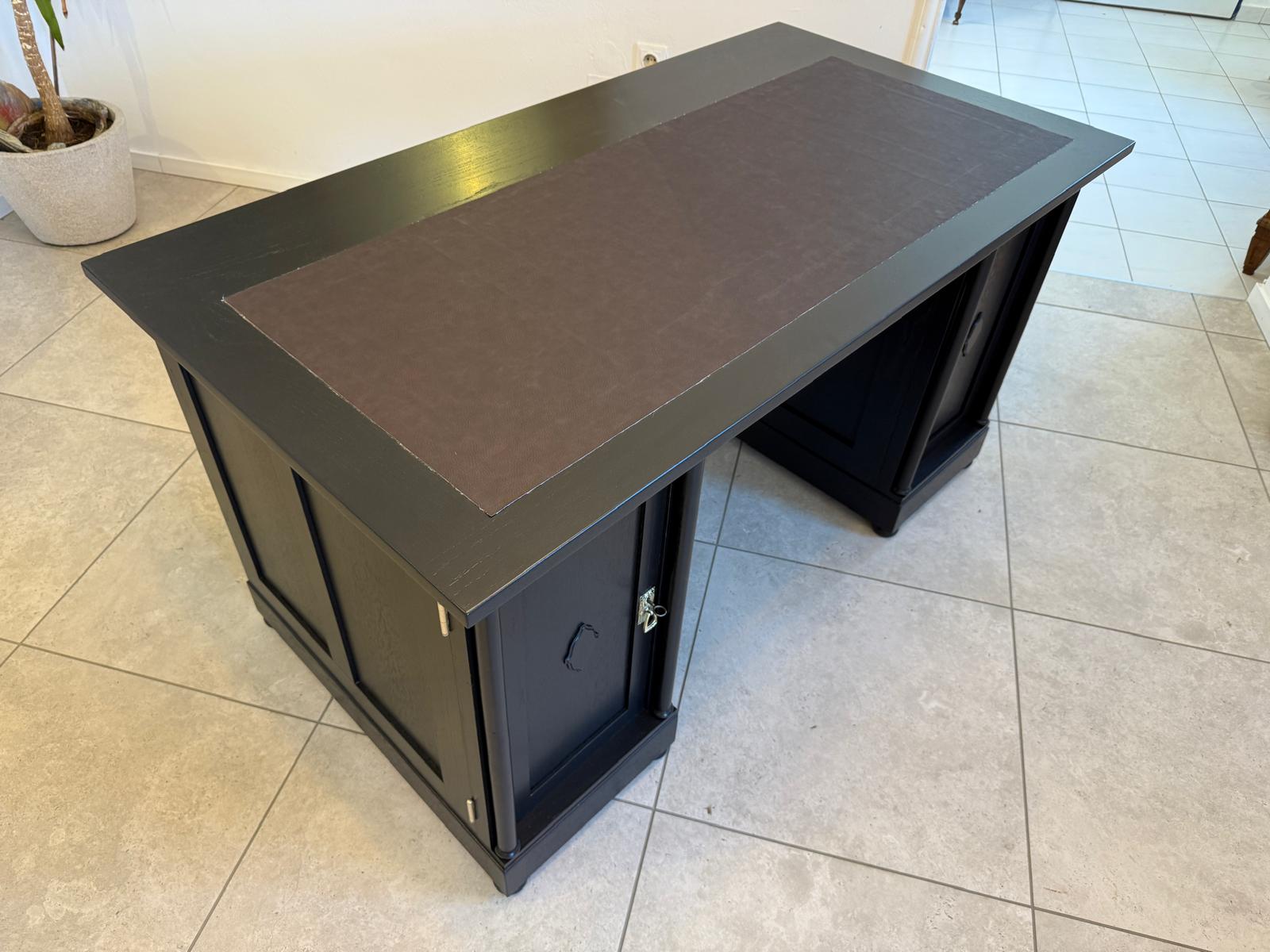 Restaurierter Jugendstil Schreibtisch Sekretär Freisteher Originalstück G2274