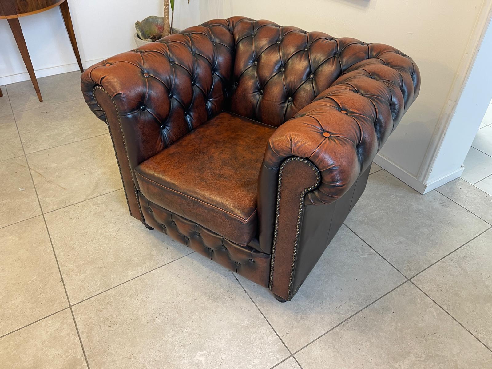 Exclusiver Chesterfield Fauteuil Traum Neuwertig E1035
