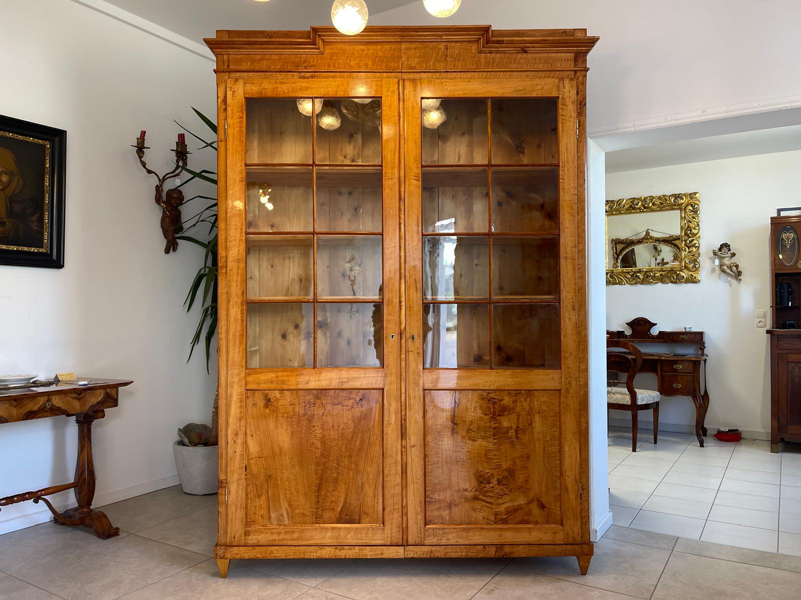 Antike Restaurierte Biedermeier Bücherschrank Vitrine Traumxemeplar Antiquität  G1641