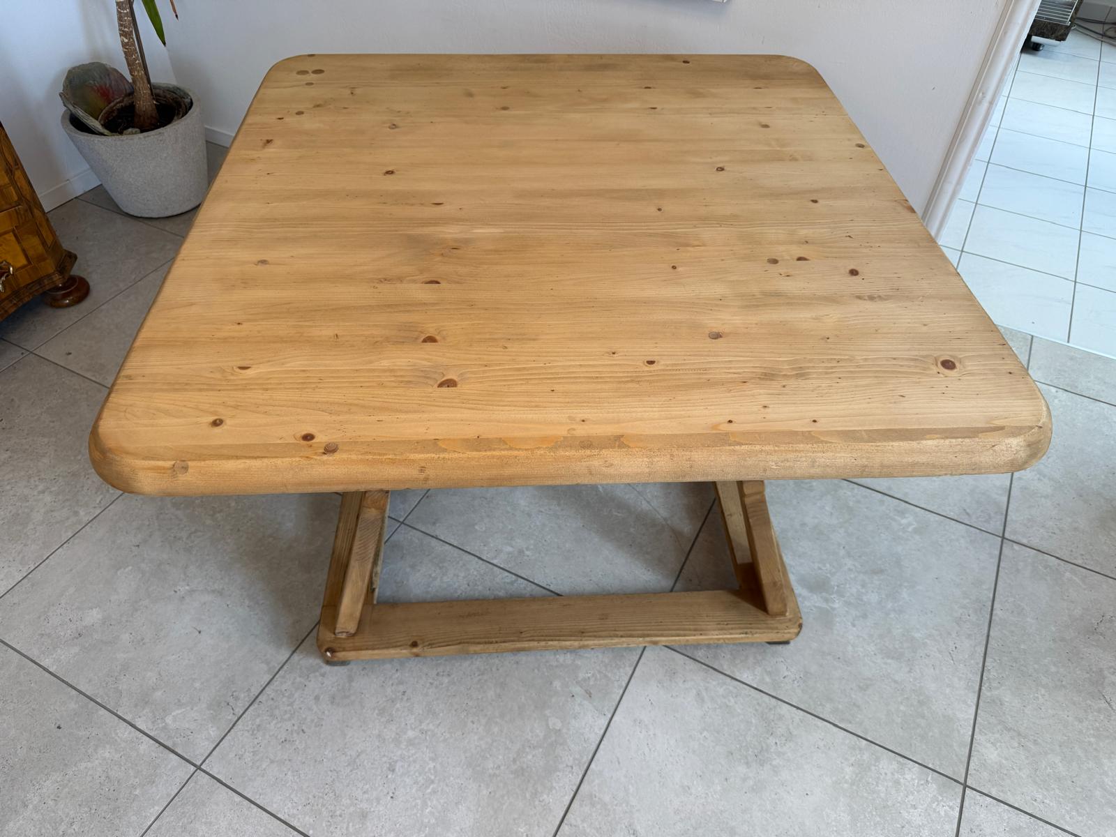 Jogltisch Bauerntisch Eichenholz Hüttentisch Bauernmöbel D2695