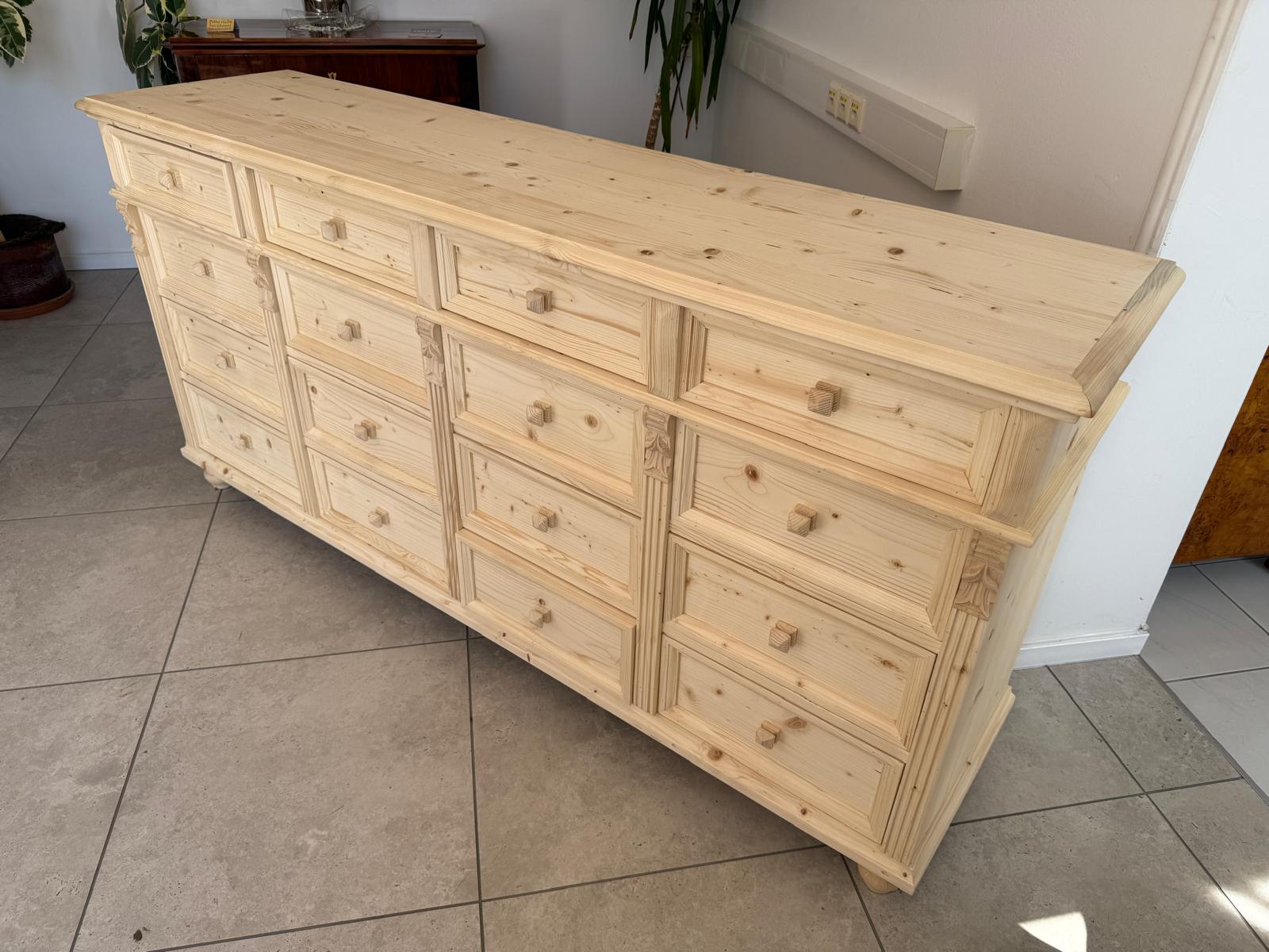 Massivholzkommode Ladenkommode Bauernmöbel Bauernmöbel Bauernschrank G1866