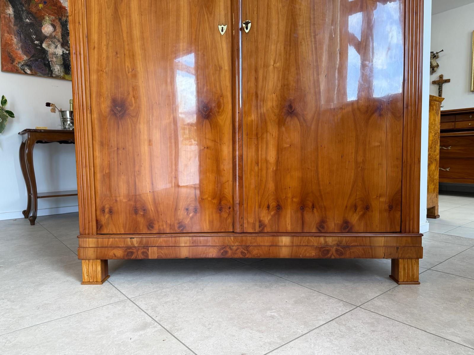 SALE Restaurierter Biedermeier Schrank Kirschholz Hallenschrank Antiquität G1827
