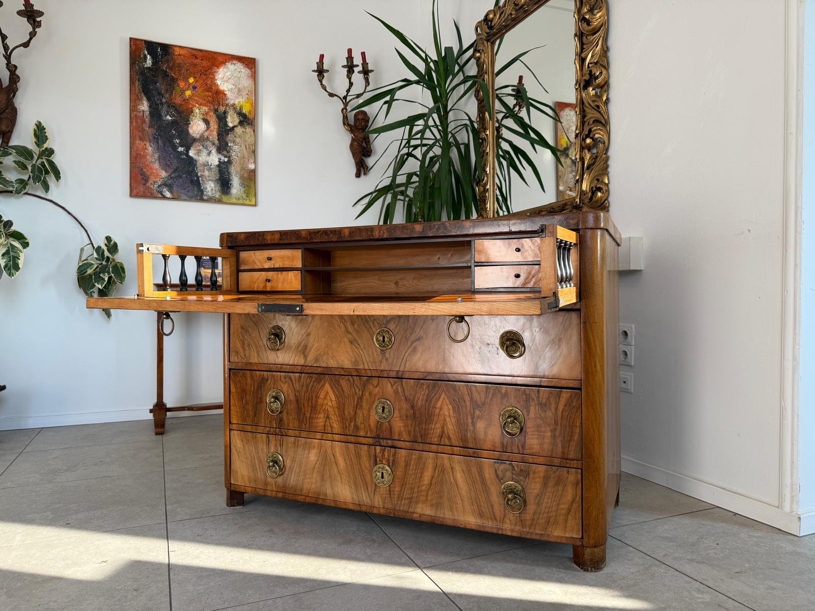 Antike Biedermeier Schreibkommode Ladenkommode Antiquität D1227