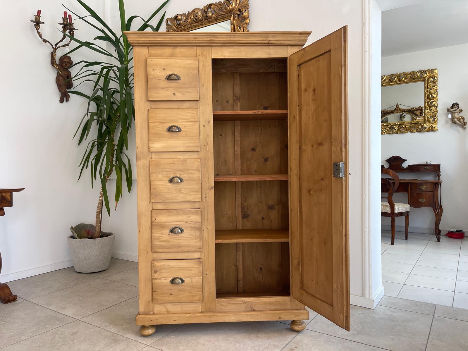 Antiker Biedermeier Brotschrank Almerschrank Vorratskasten Bauernkasten G1657
