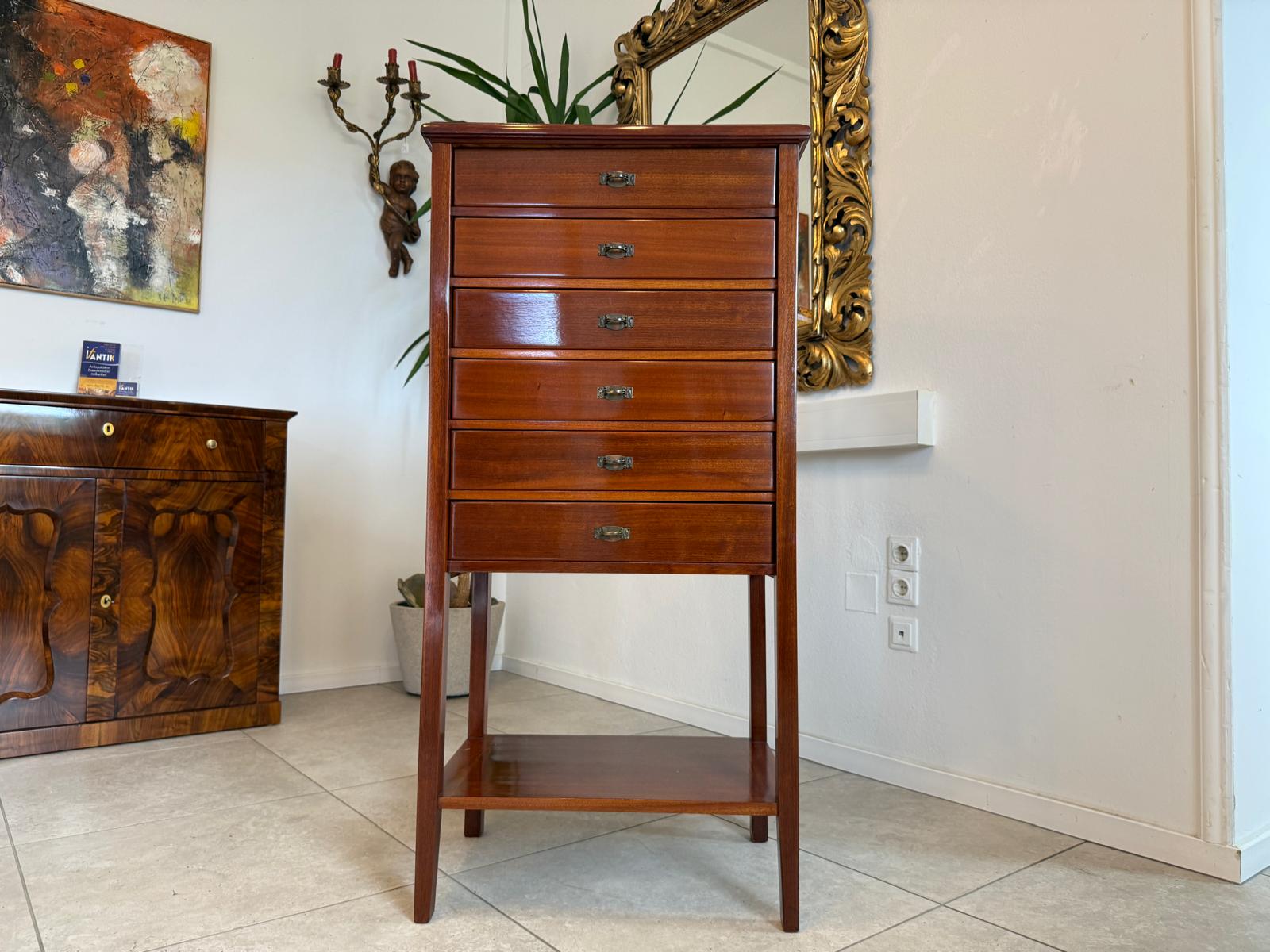 Jugendstil Aktenschrank Büroschrank restauriert Eichenholz D2476