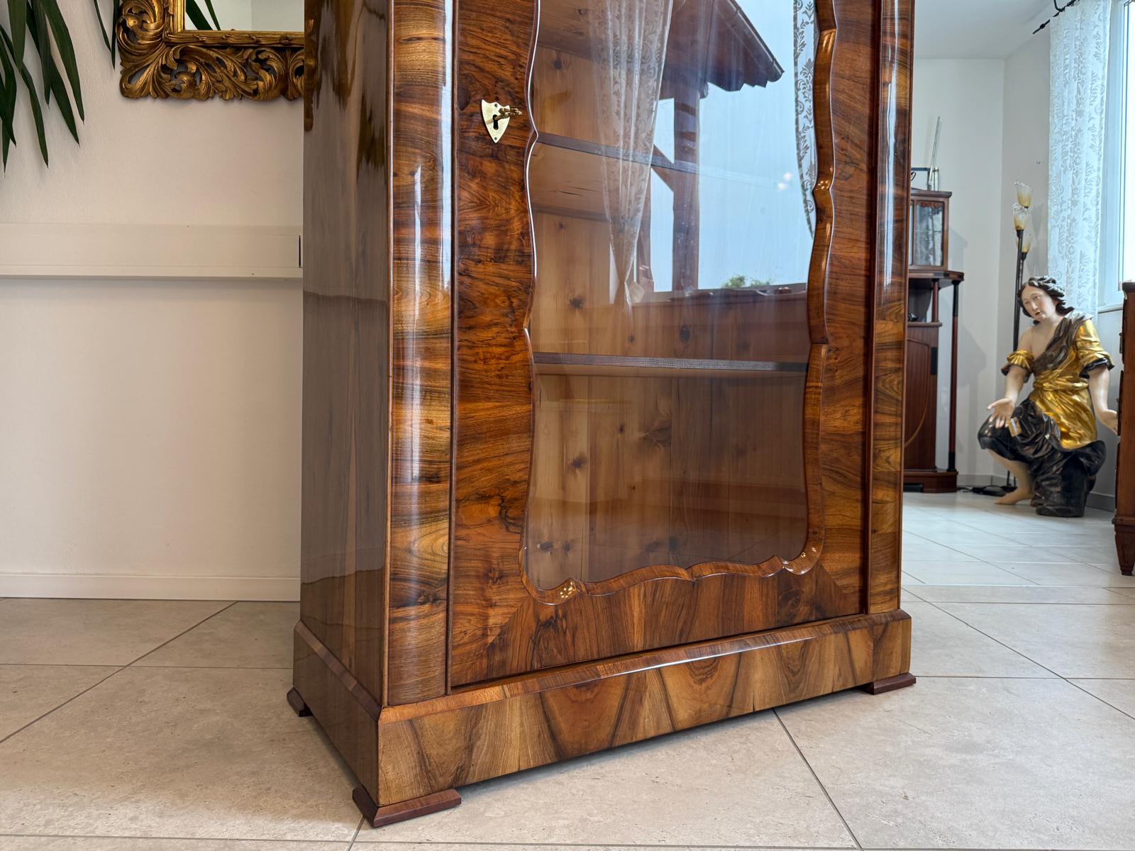 Sale Restauriert Antiquität Biedermeier Vitrine Glasschrank Bücherschrank G2051