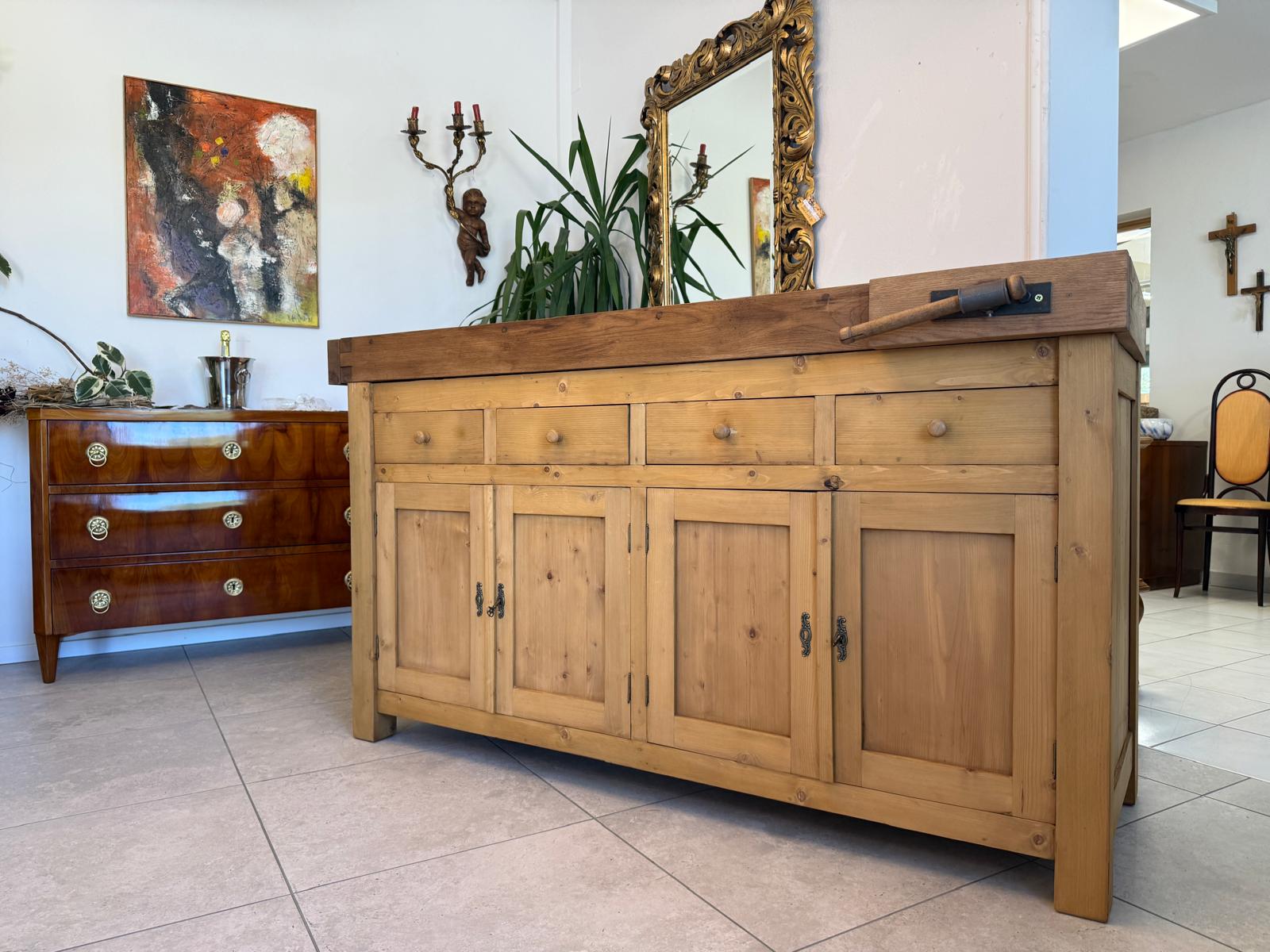 Hobelbank,Werkbank Ladentisch Apothekertisch Designertisch D2849