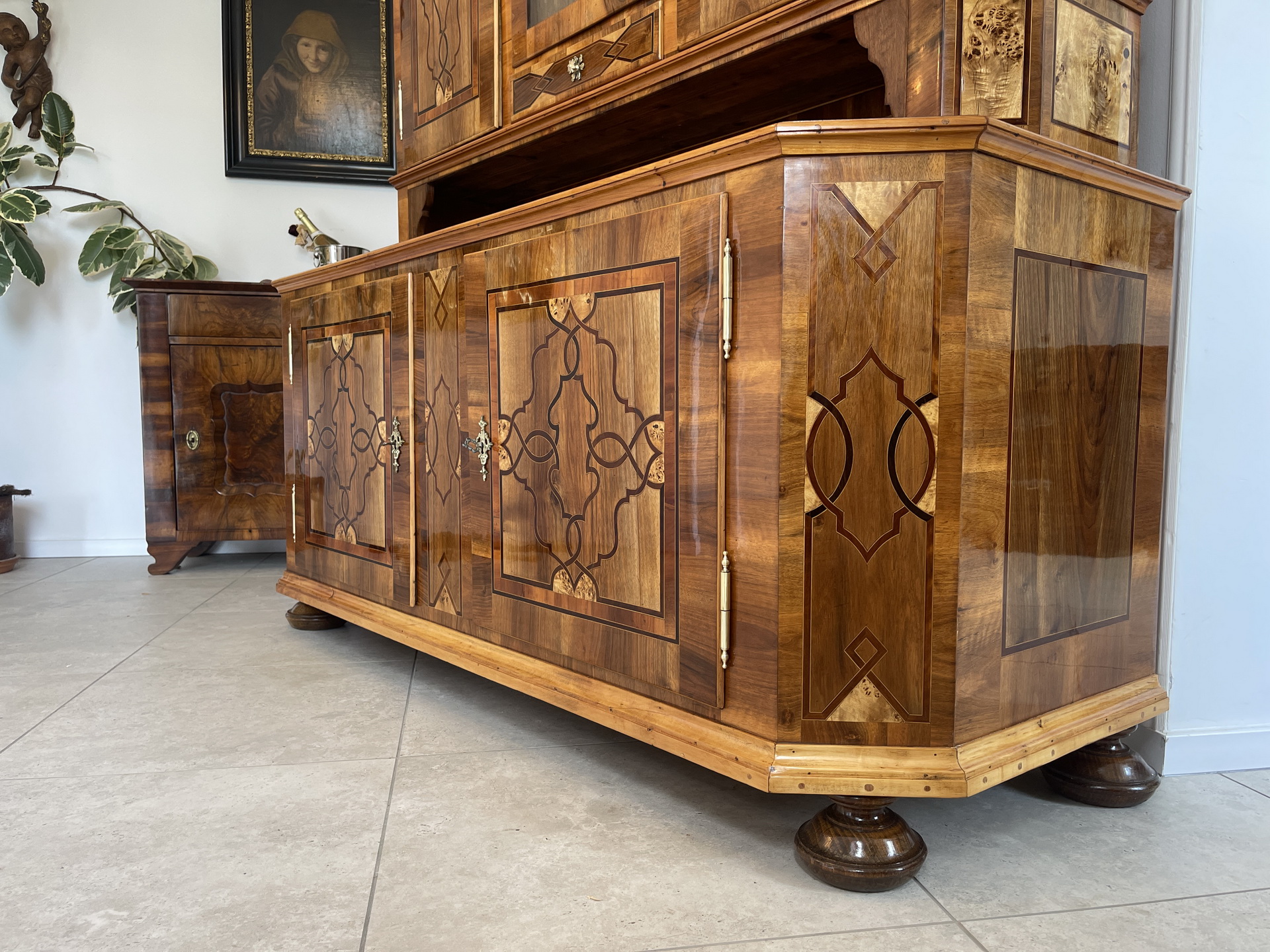 IMG_8678VYd1UbOgkad7t Sale Barocke Aufsatzkommode Marketerien Bücherschrank A4423