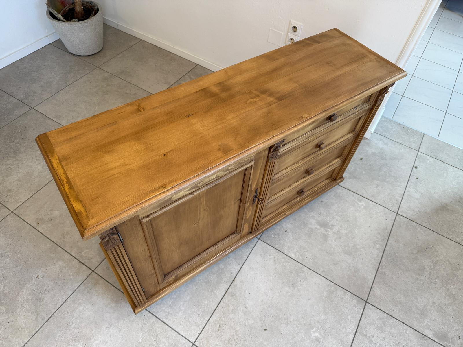 Massivholzkommode Ladenkommode Bauernmöbel Bauernmöbel Bauernschrank G2164