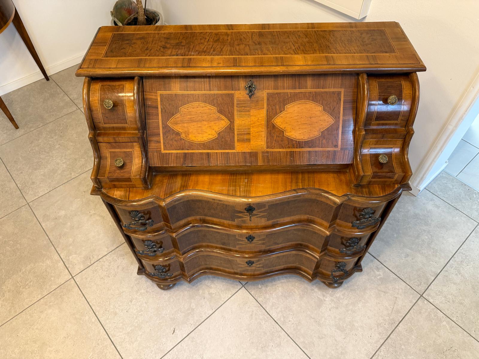 Sekretär Schreibsekretär Barockstil Marketerien Traum G2232