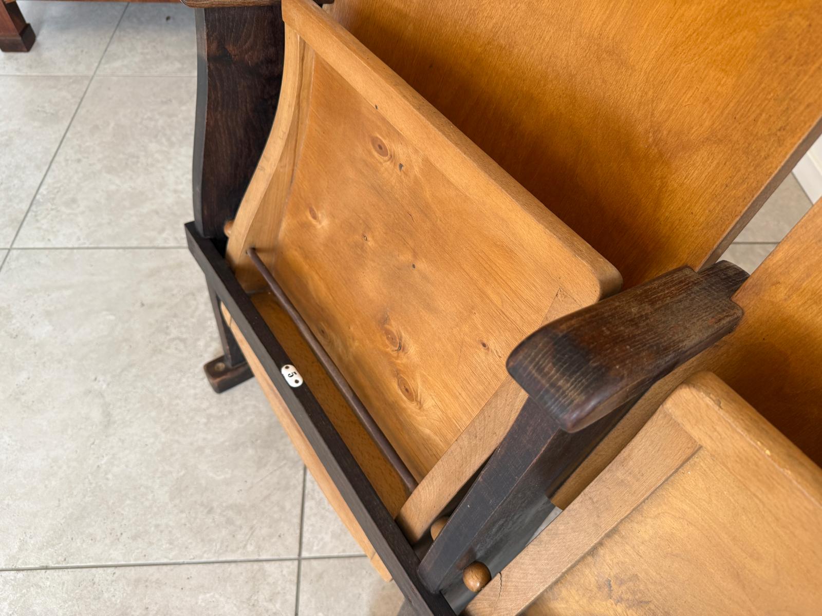 Originale Kinosessel 3er Sitz Klappstuhl Stuhl Sitzgruppe G2130