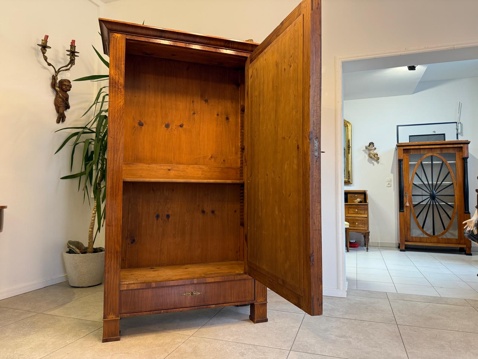 SALE Restaurierter Biedermeier Schrank Spiegelschrank Antiquität G2309