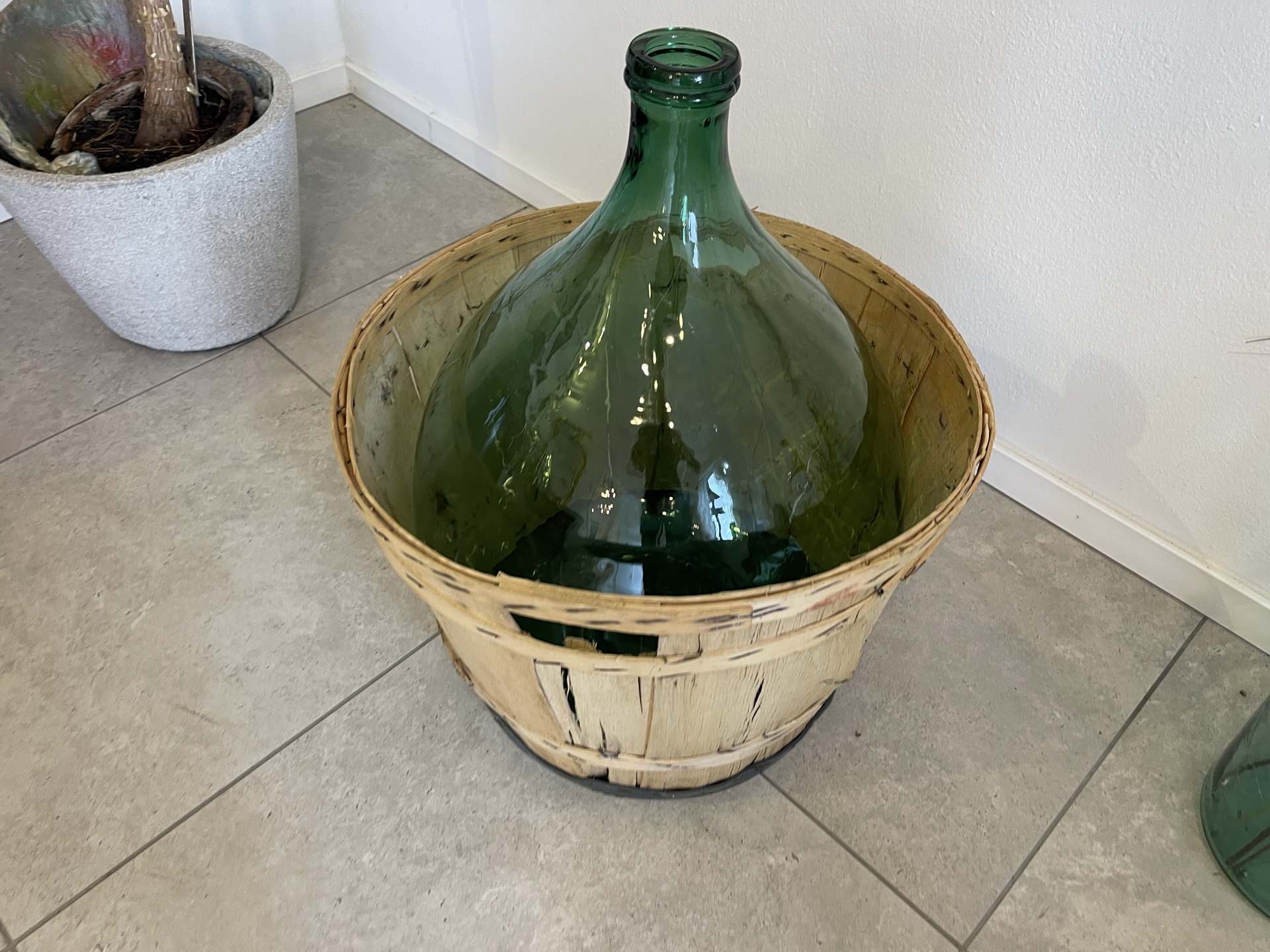 IMG_4418reFl8aeTGz10L Alte Ballonflasche Weinballon, Gärballon, Ballonflasche A4730
