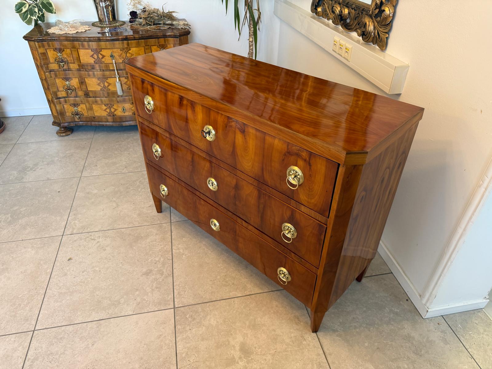 Restaurierte Biedermeier Kommode Kirschholz SALE D2765