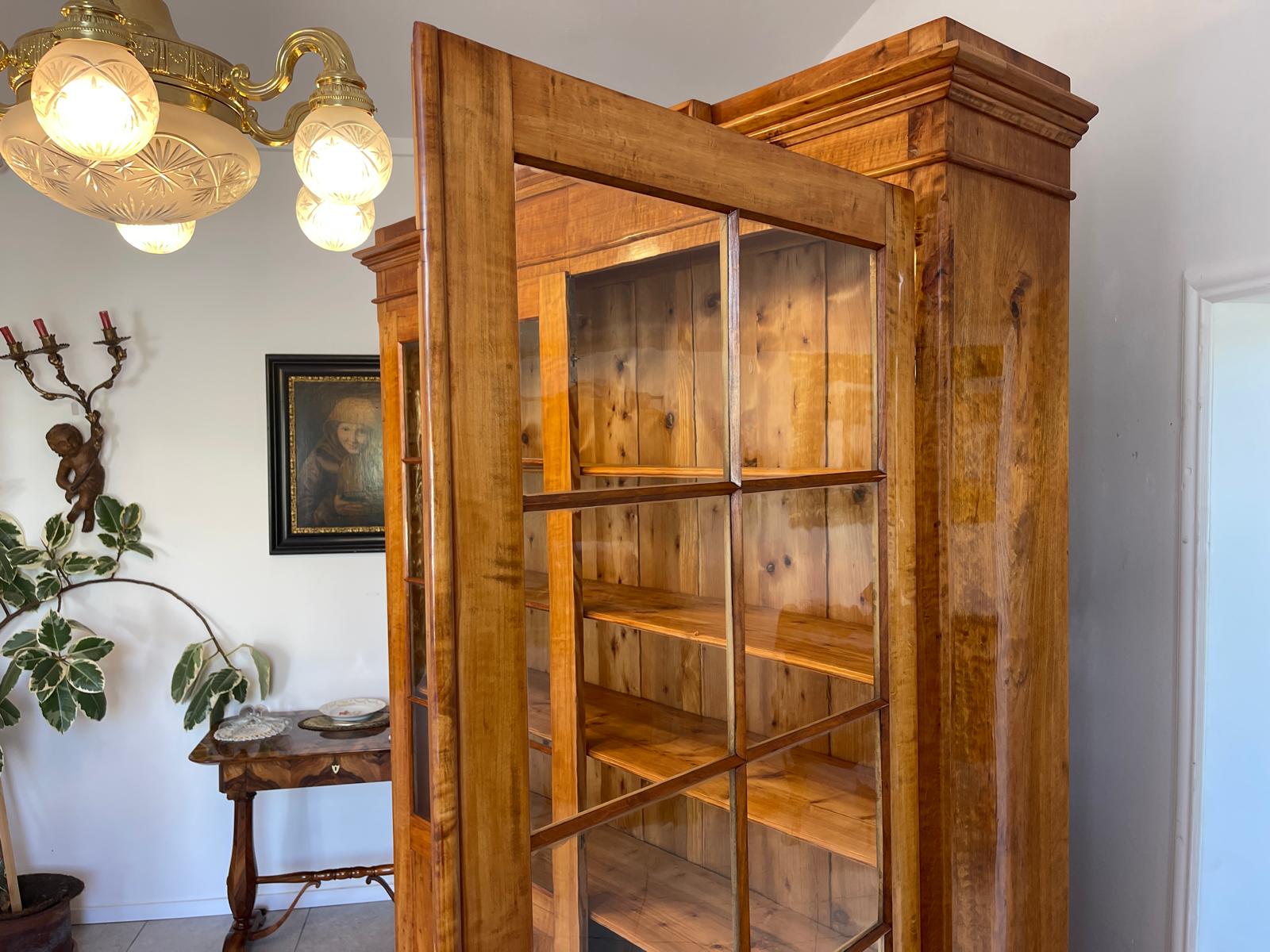 Antike Restaurierte Biedermeier Bücherschrank Vitrine Traumxemeplar Antiquität  G1641