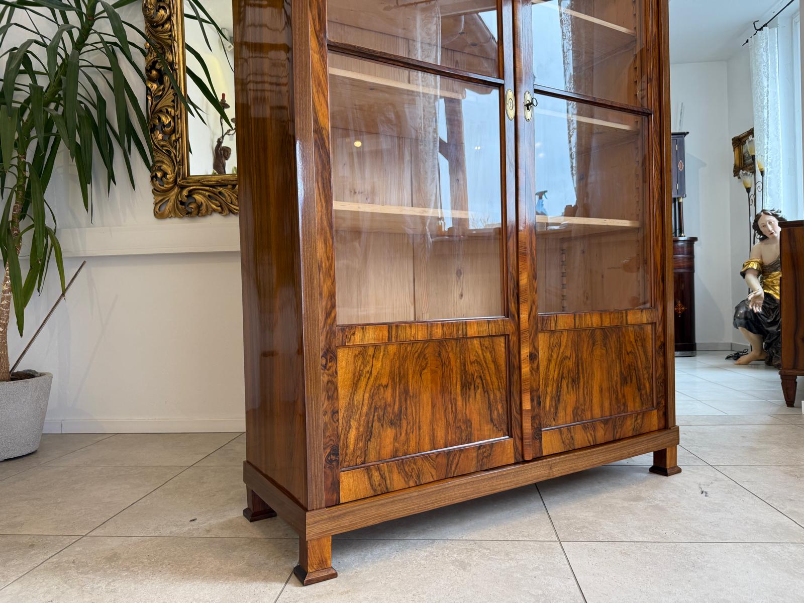 SALE Restaurierte Biedermeier Vitrine Bücherschrank Sammlervitrine Antiquität D1200