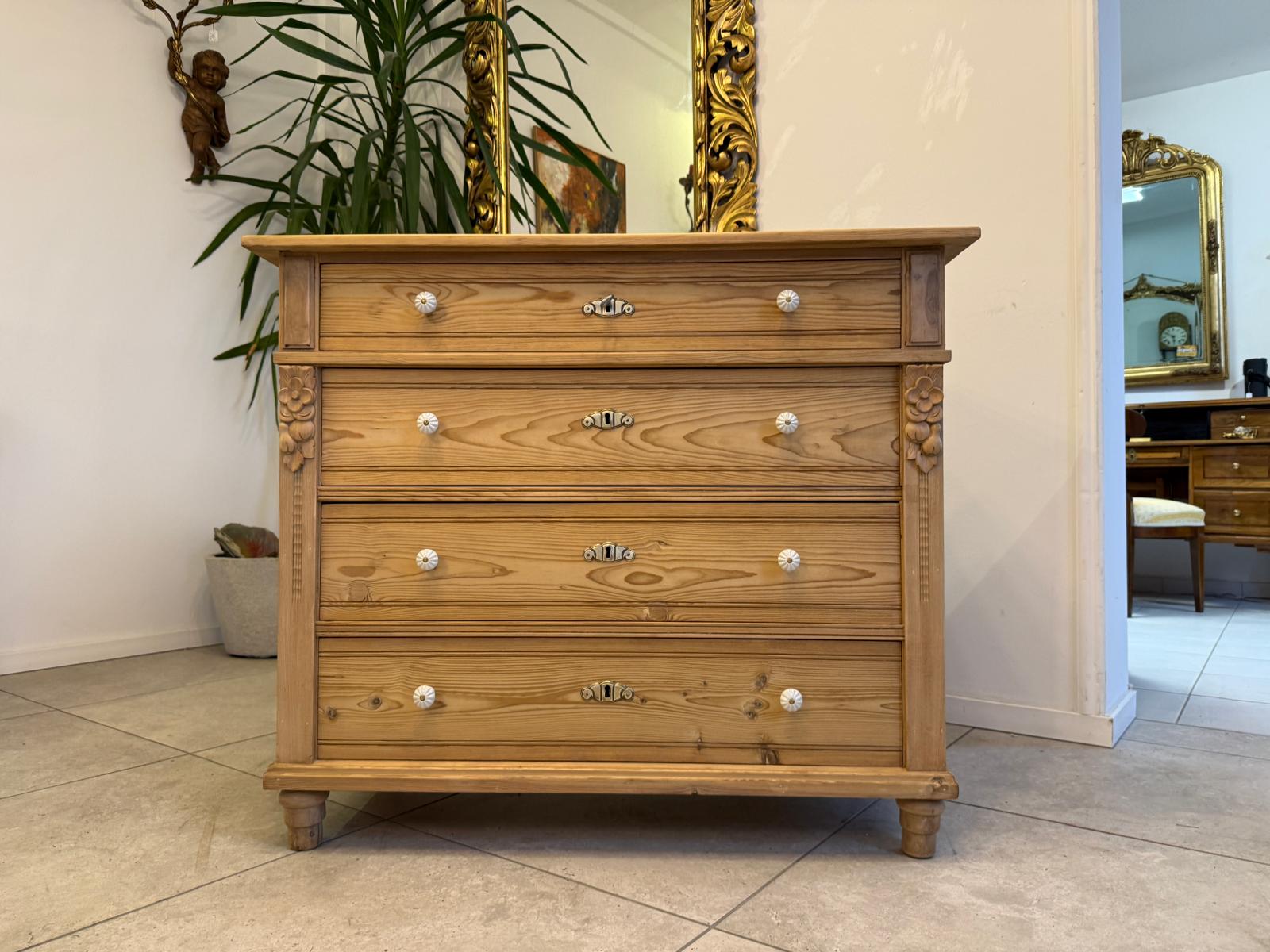 Restaurierte Jugendstil Kommode Ladenkommode Weichholz G2382