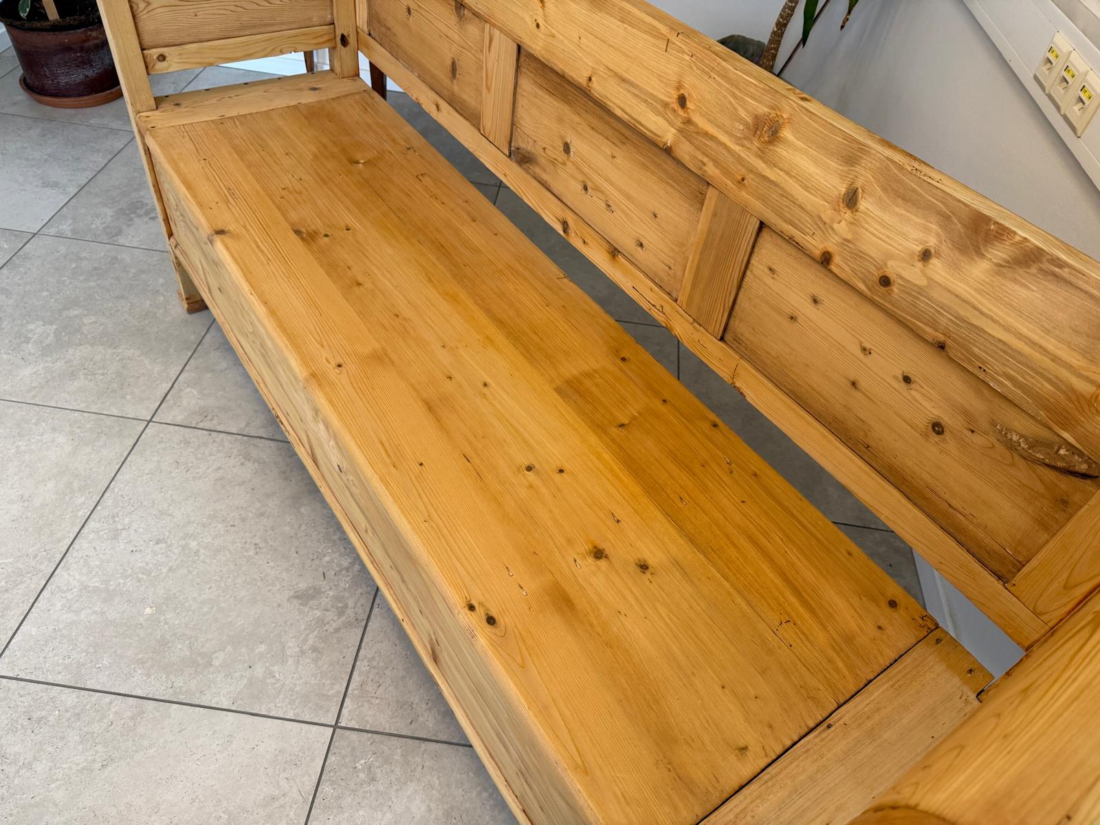 Sale Provinzielle Biedermeier Truhenbank Landhausbank G2296