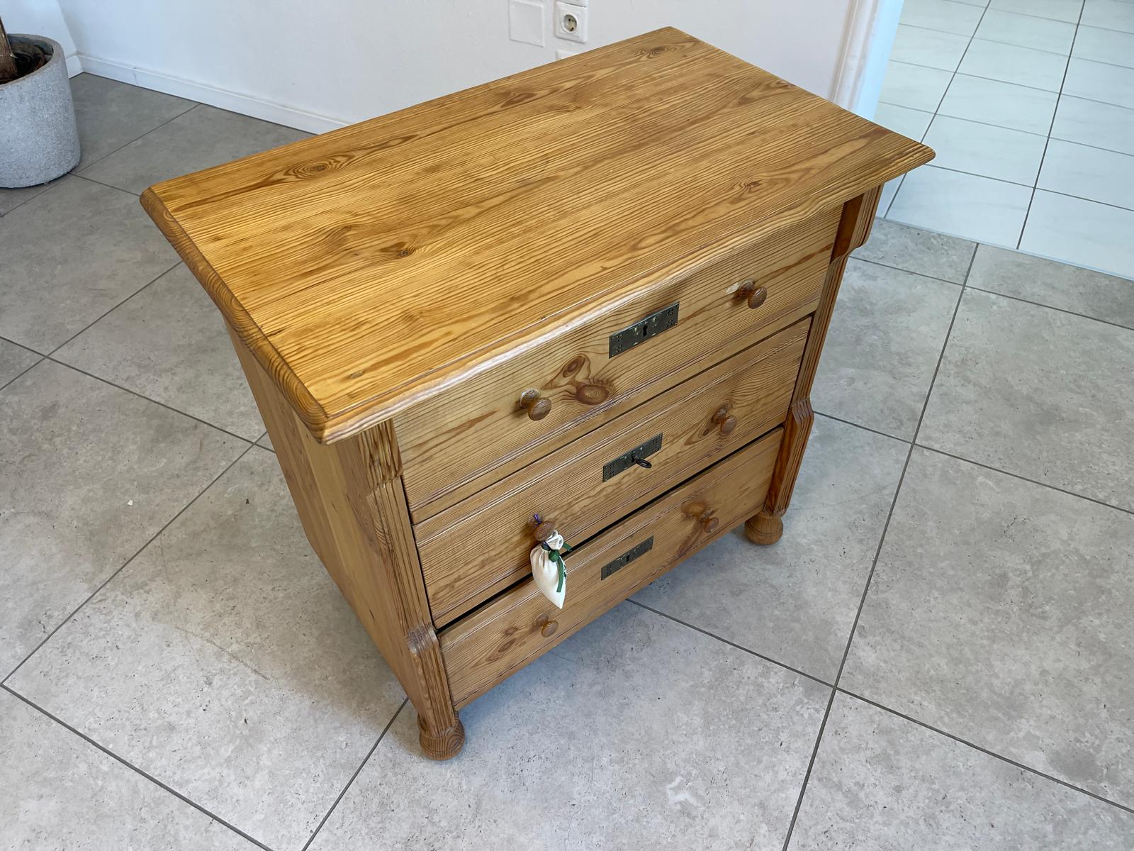 Originale 3 Laden Kommode Gründerzeit Ladenkommode Holzkommode G1195
