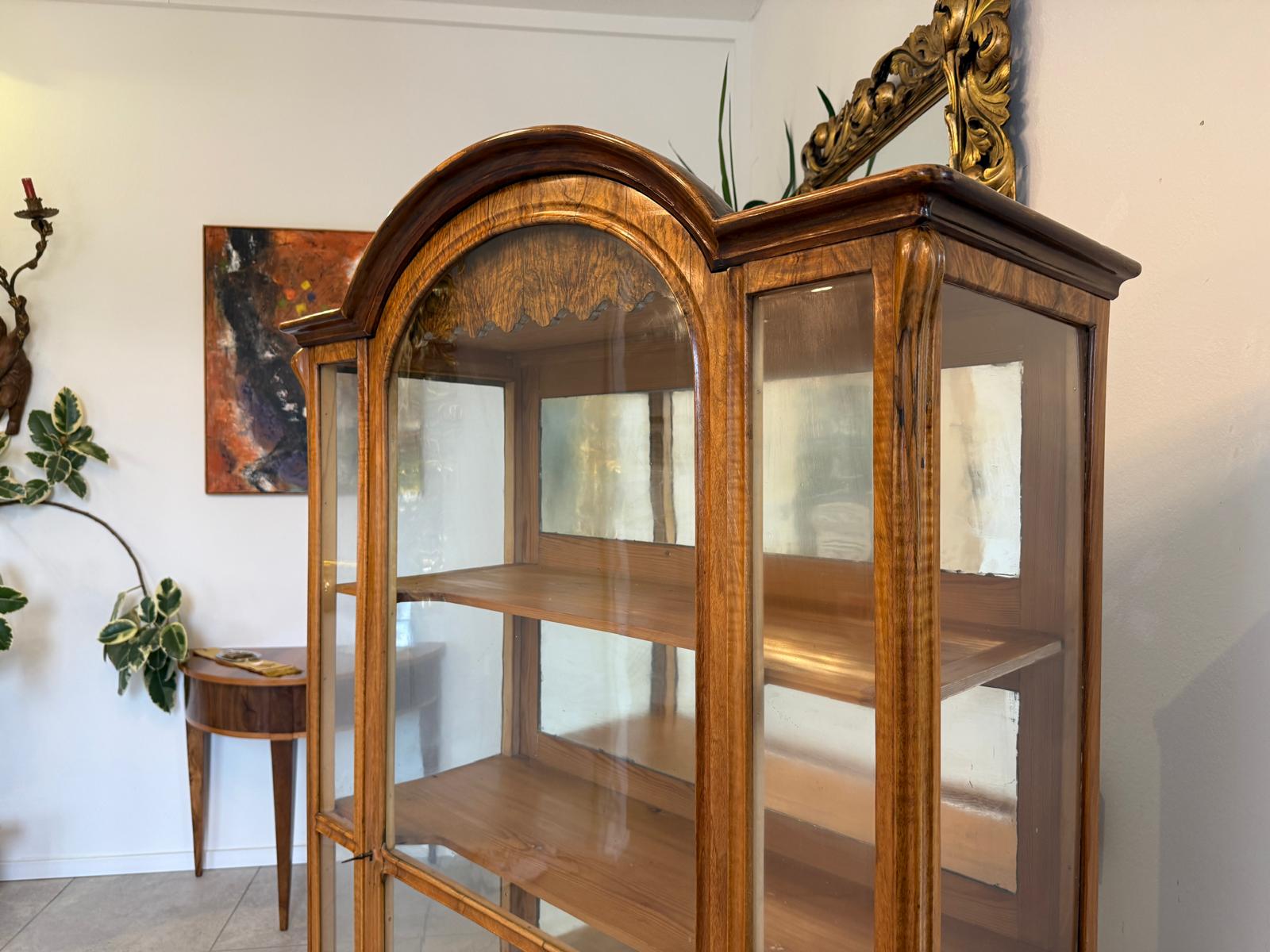SALE Originale Spätbiedermeier Vitrine Bücherschrank Sammlervitrine Antiquität G2252