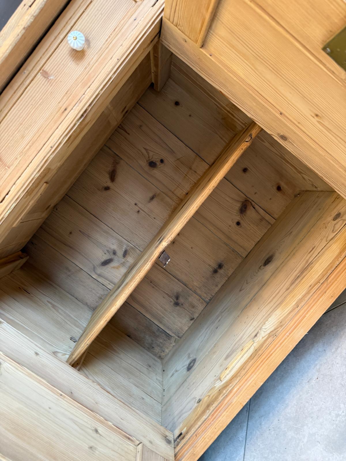 Gründerzeit Naturholschrank Küchenbuffet Küchenschrank Küchenkredenz D1032