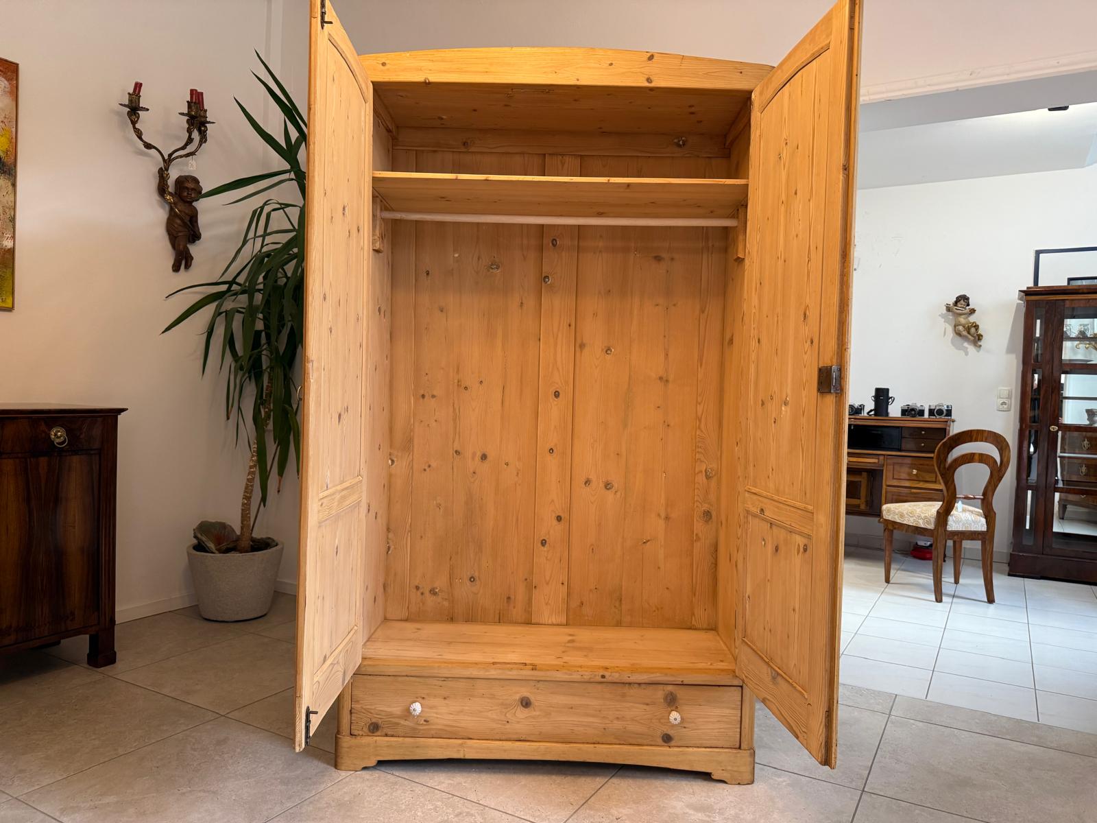 Jugendstil Bauernschrank Naturholzschrank Antik G2126