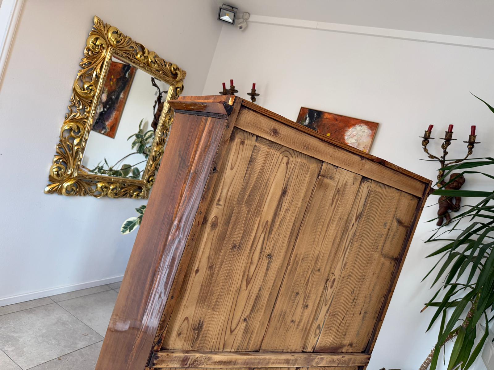 Antike Antiquität Spät Biedermeier Vitrine Bücherschrank Antiquität D1189