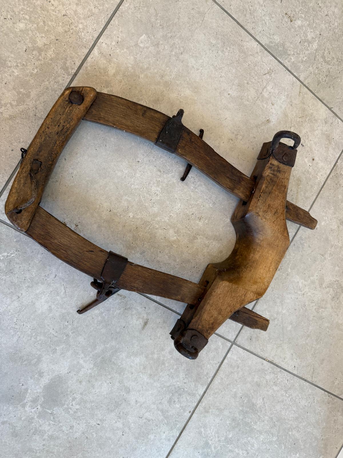 Alter Wandspiegel Pferdekummat Jöchl Deko Bauerndeko G1749