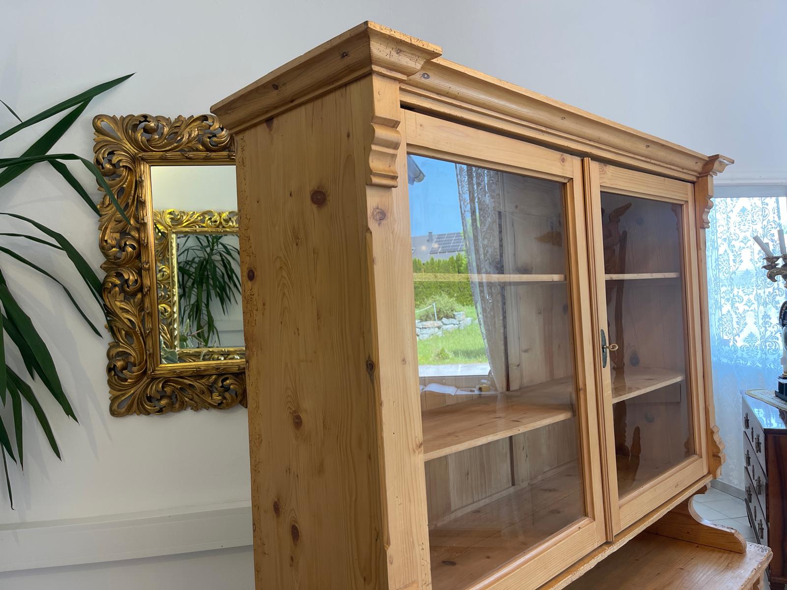 Jugendstil Naturholschrank Küchenbuffet Küchenschrank Küchenkredenz G1710