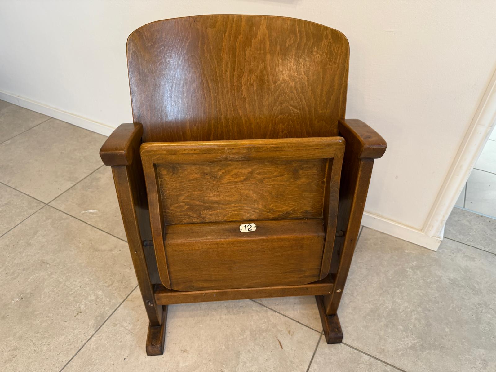 Original Wiener Kinosessel 1er Sitz Klappstuhl Stuhl Nostalgie Sessel G1734