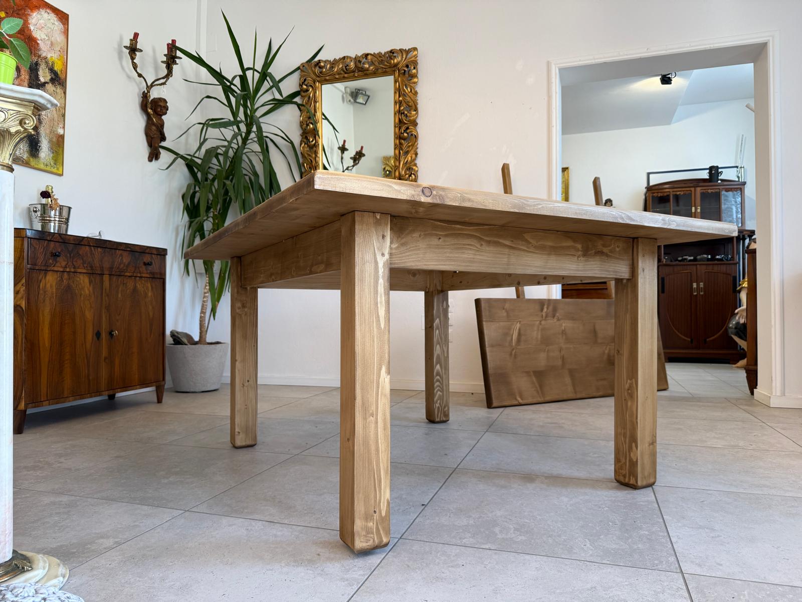 Massiver Bauerntisch Naturholz Fichte Esstisch Wandtisch G1922