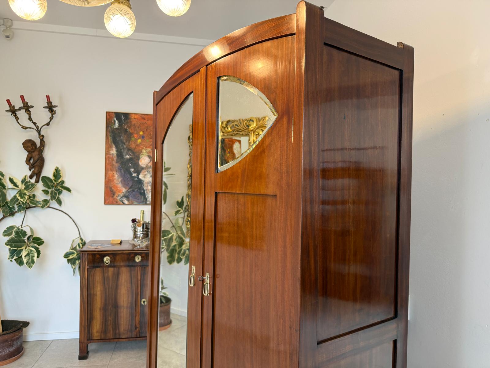 Sale Jugendstil Spiegelschrank Kleiderschrank Kasten Bücherschrank Antiquität  G2111