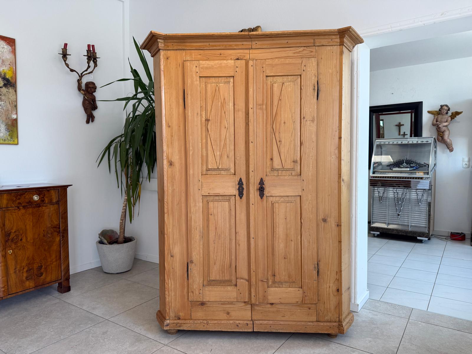 Barock Schrank Sale Originaler Bauernschrank Weichholz D2599