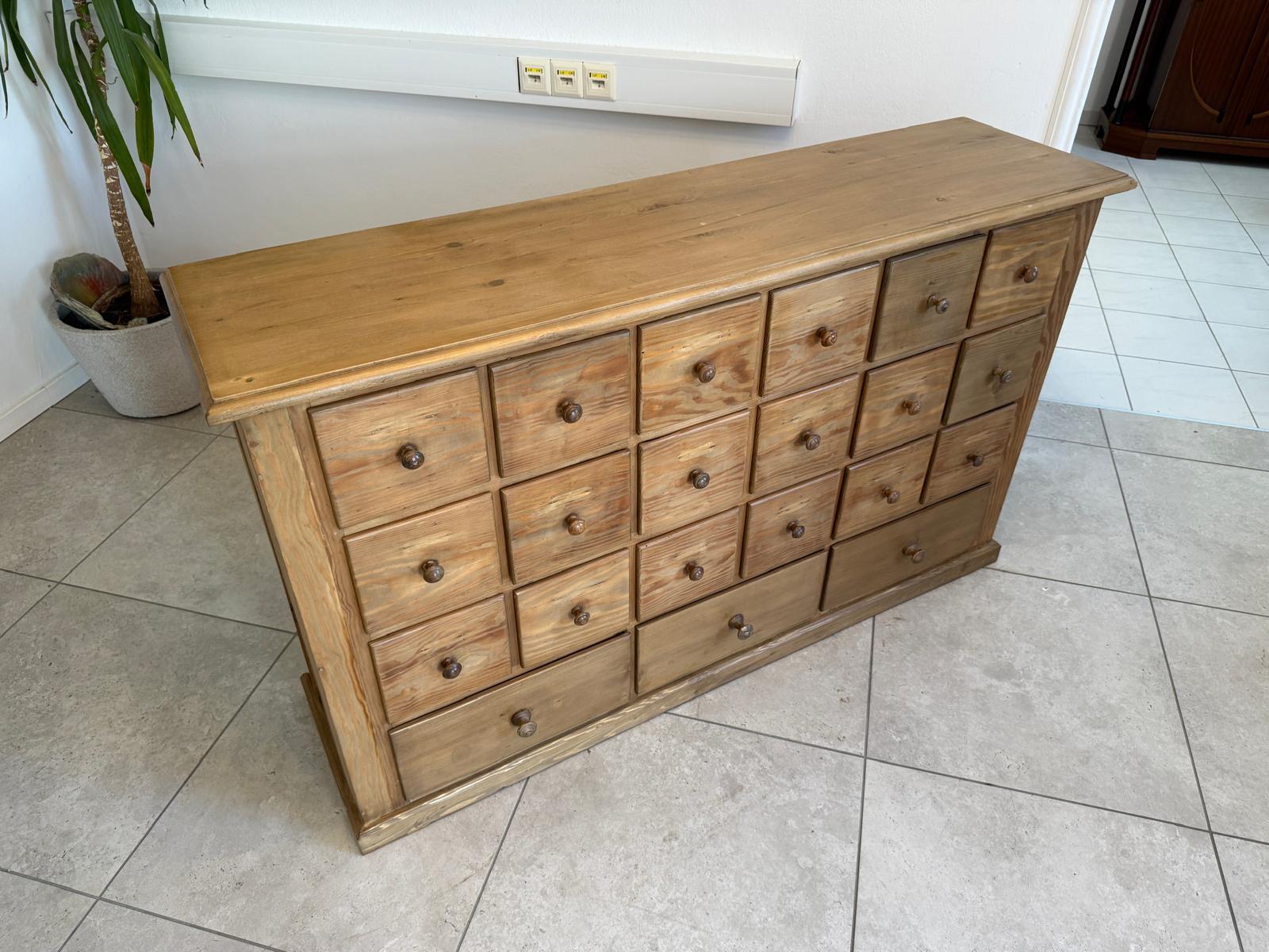 Restaurierte 21 Laden Biedermeier Kommode Ladenkommode Bauernmöbel G1790