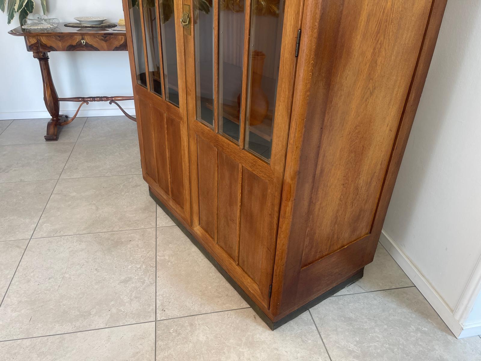 Originale Jugendstil Vitrine Bücherschrank Glasschrank G1600