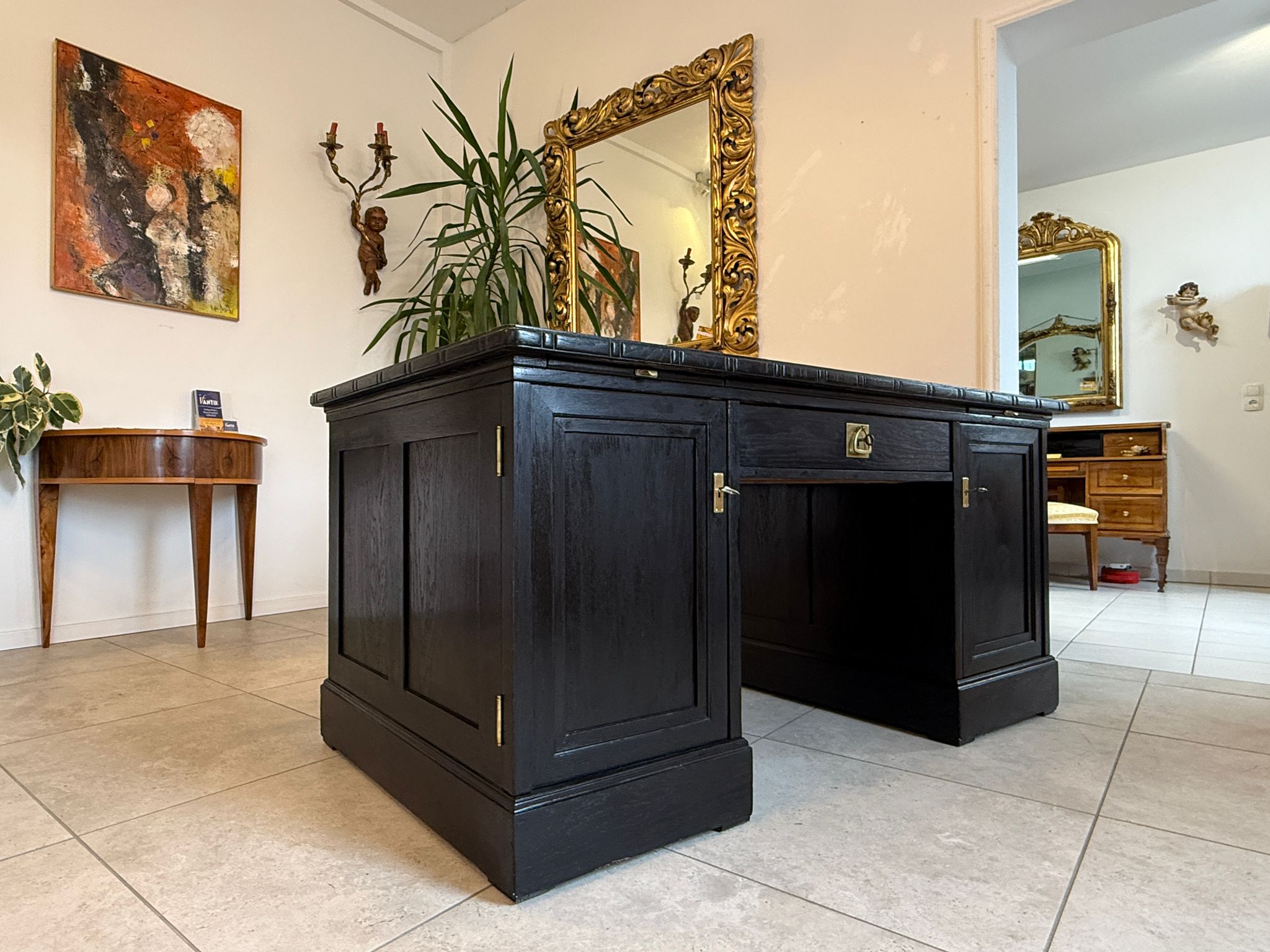 Restaurierter Jugendstil Schreibtisch Sekretär Wiener Sezession G2273