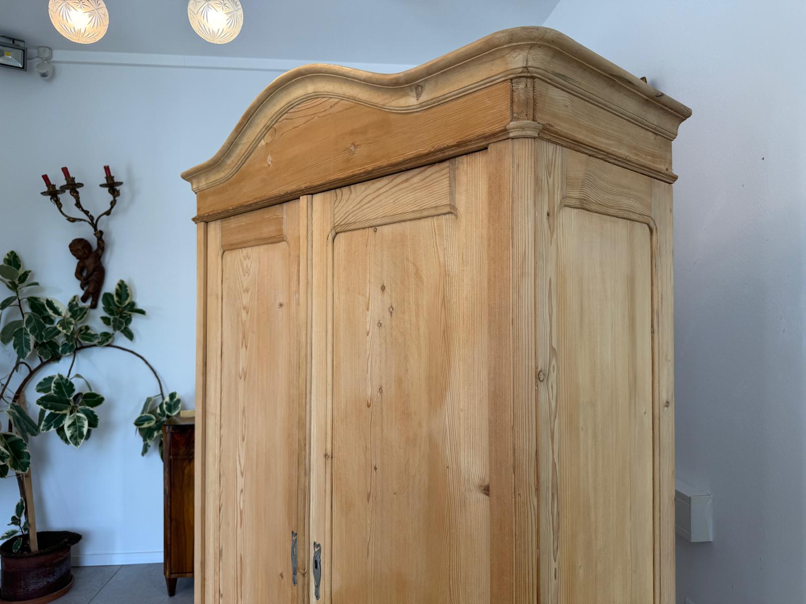 Originaler Gründerzeit Biedermeier Bauernschrank Naturholzschrank G2063