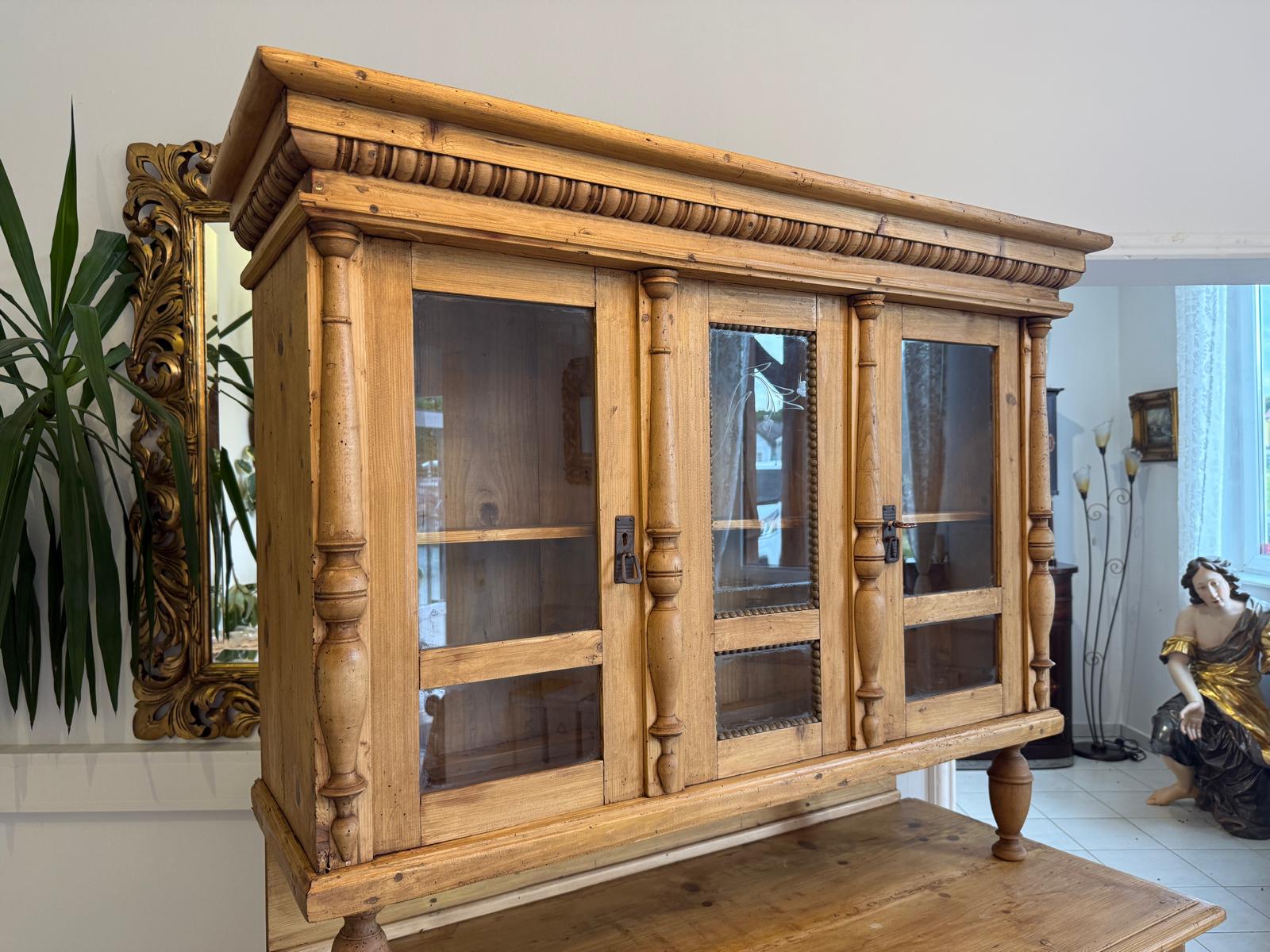 Originale Gründerzeit Küchenkredenz Bauernschrank Bauernkredenz D2630