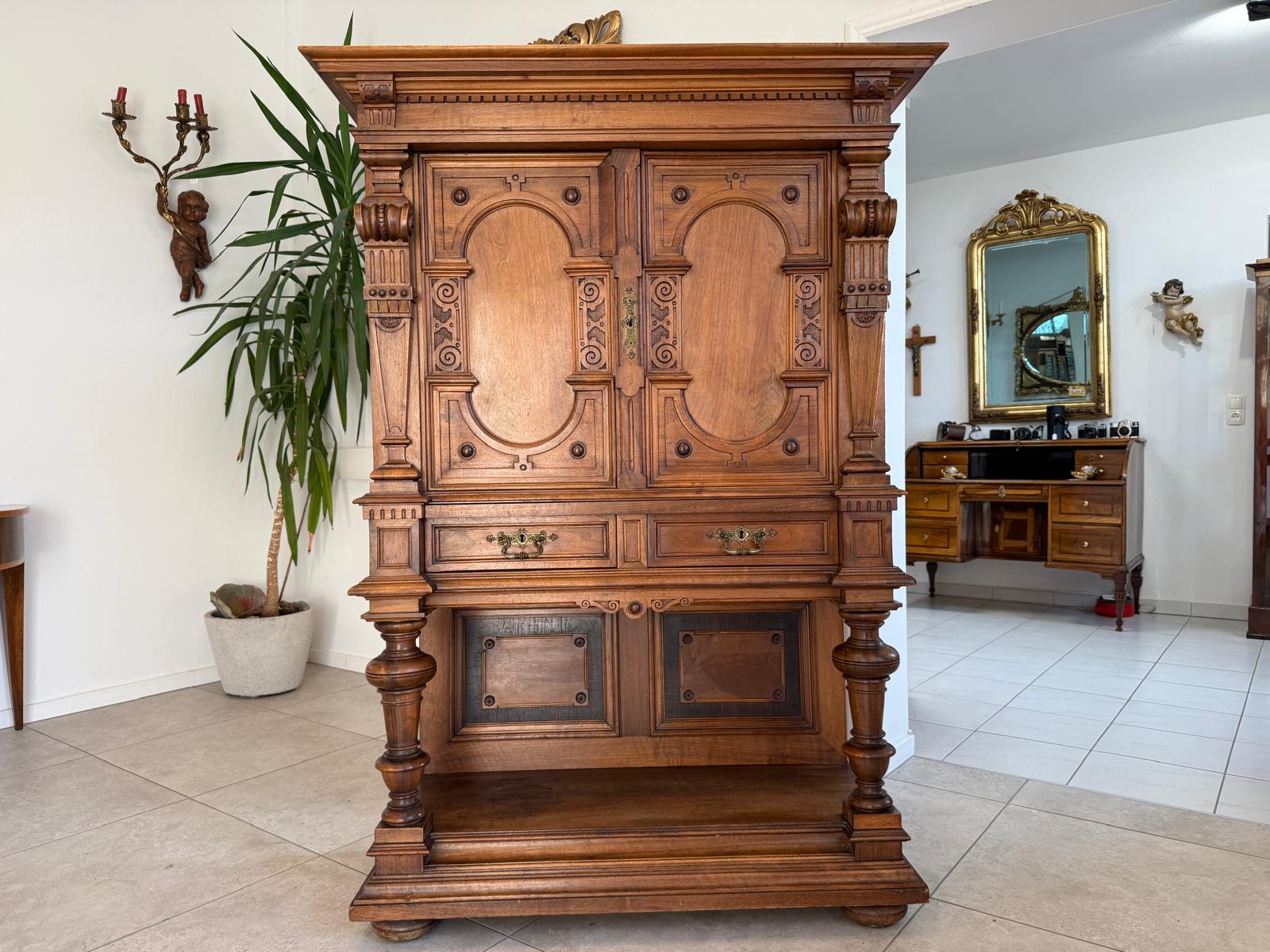 Sale Säulenanrichte Stollenschrank Gründerzeit Anrichte Antiquität G2188