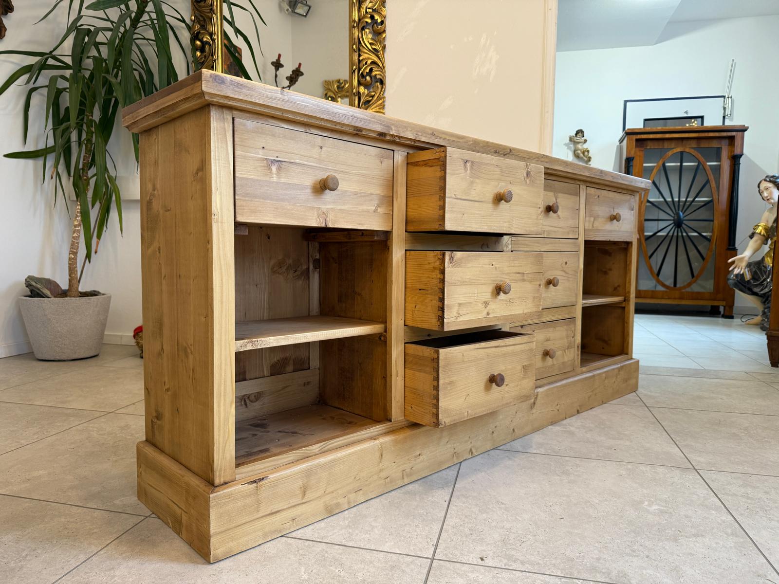 Altholz Ladenkommode Ladenschrank Apothekerschrank Weichholz Antik G2320