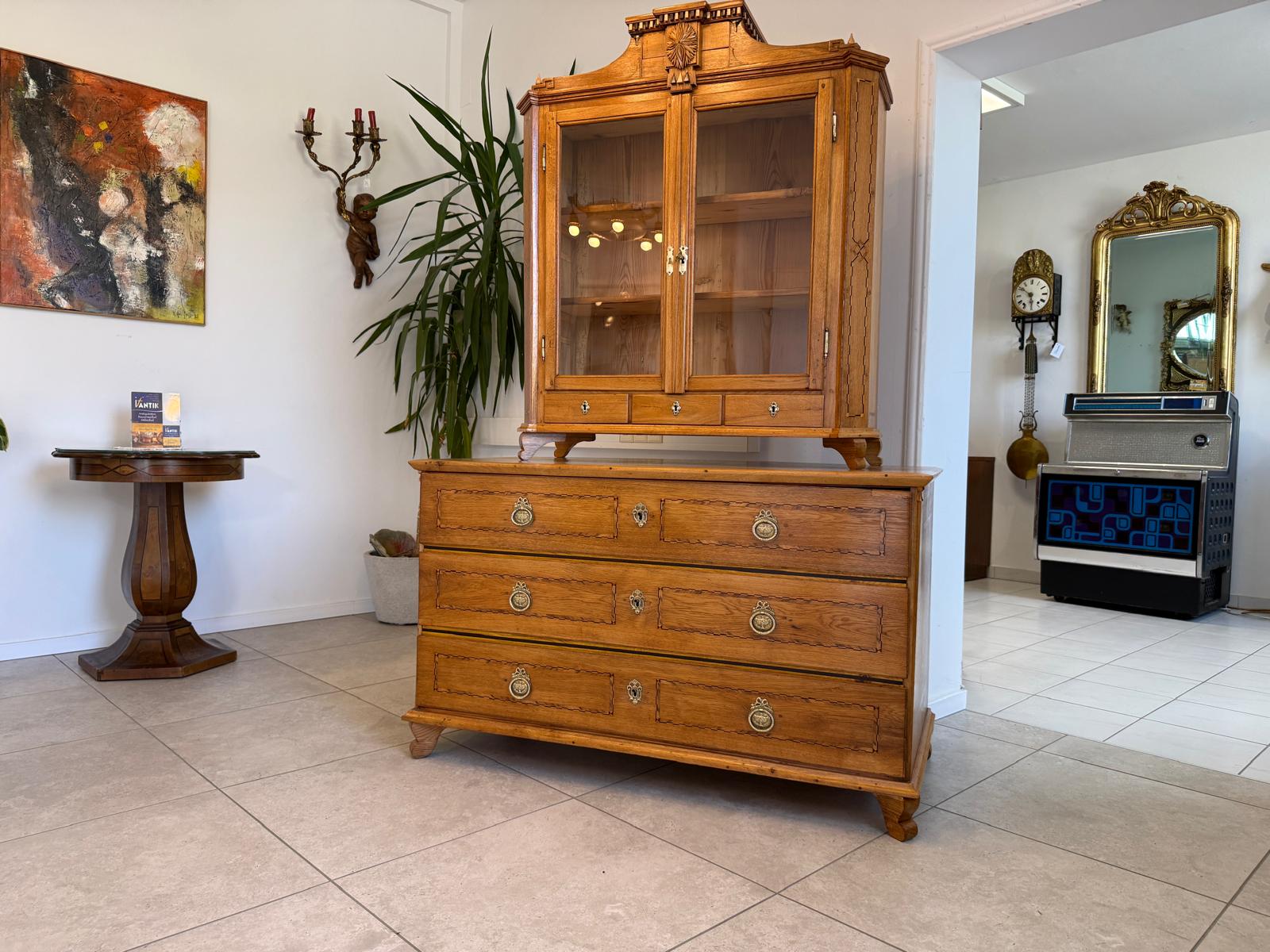 Originaler Josefinischer Aufsatzsekretär Aufsatzkommode Antiquität D2370