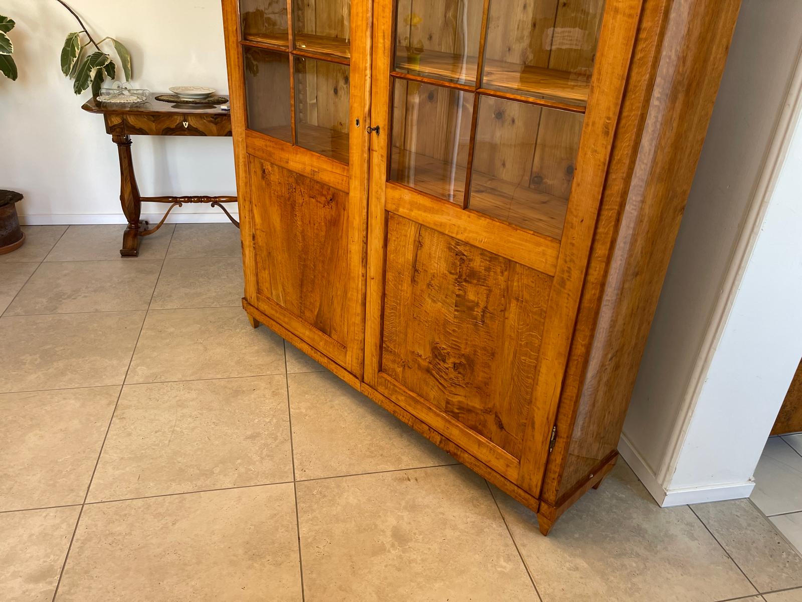 Antike Restaurierte Biedermeier Bücherschrank Vitrine Traumxemeplar Antiquität  G1641