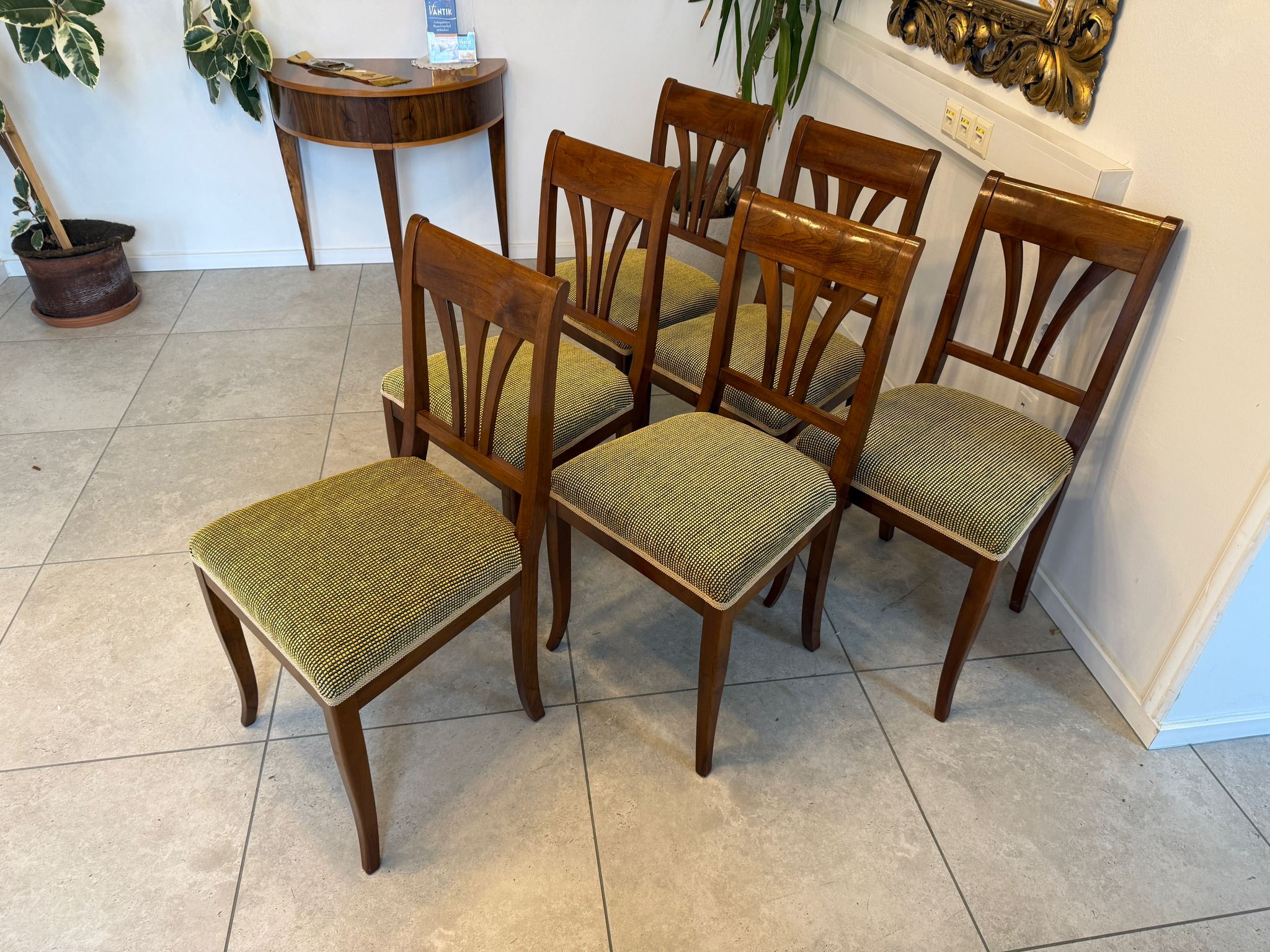 6er Ensemble Stilsessel Biedermeier Zeit Biedermeier Stil Stilmöbel D1092