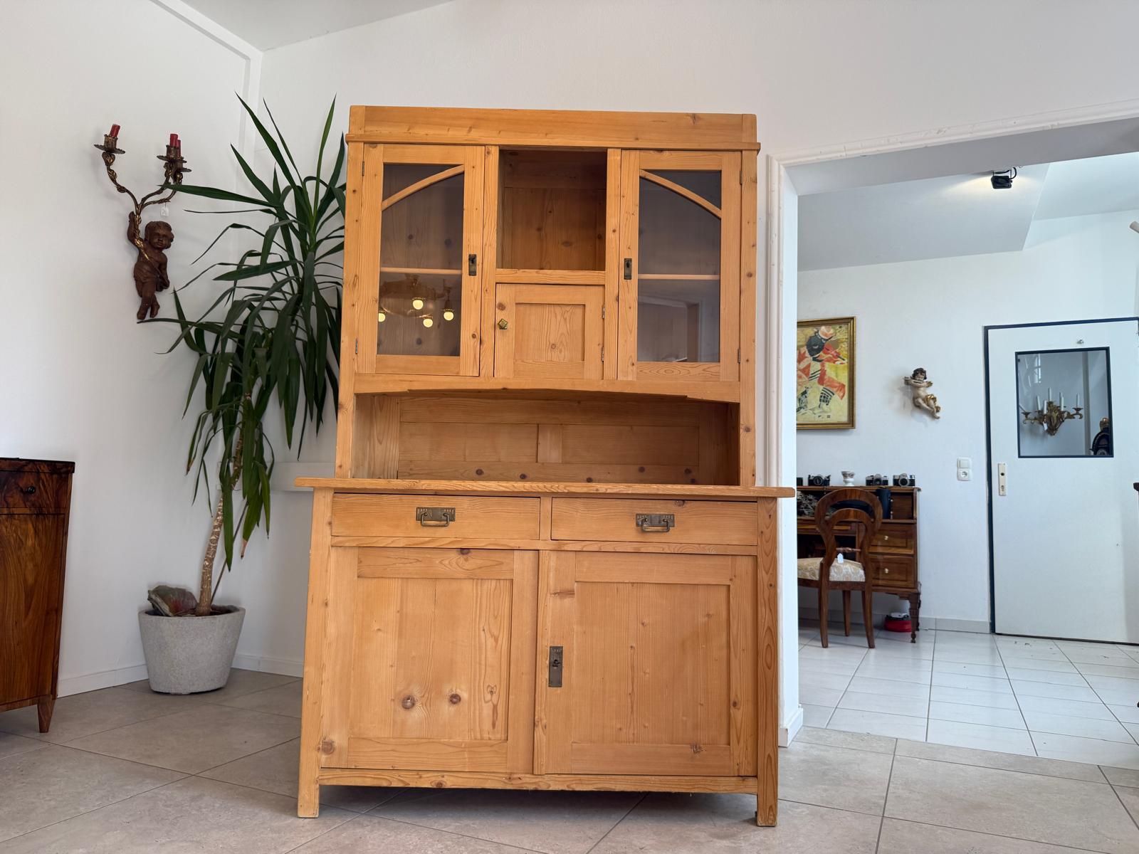 Jugendstil Küchenbuffet Küchenschrank Küchenkredenz Antik G2061