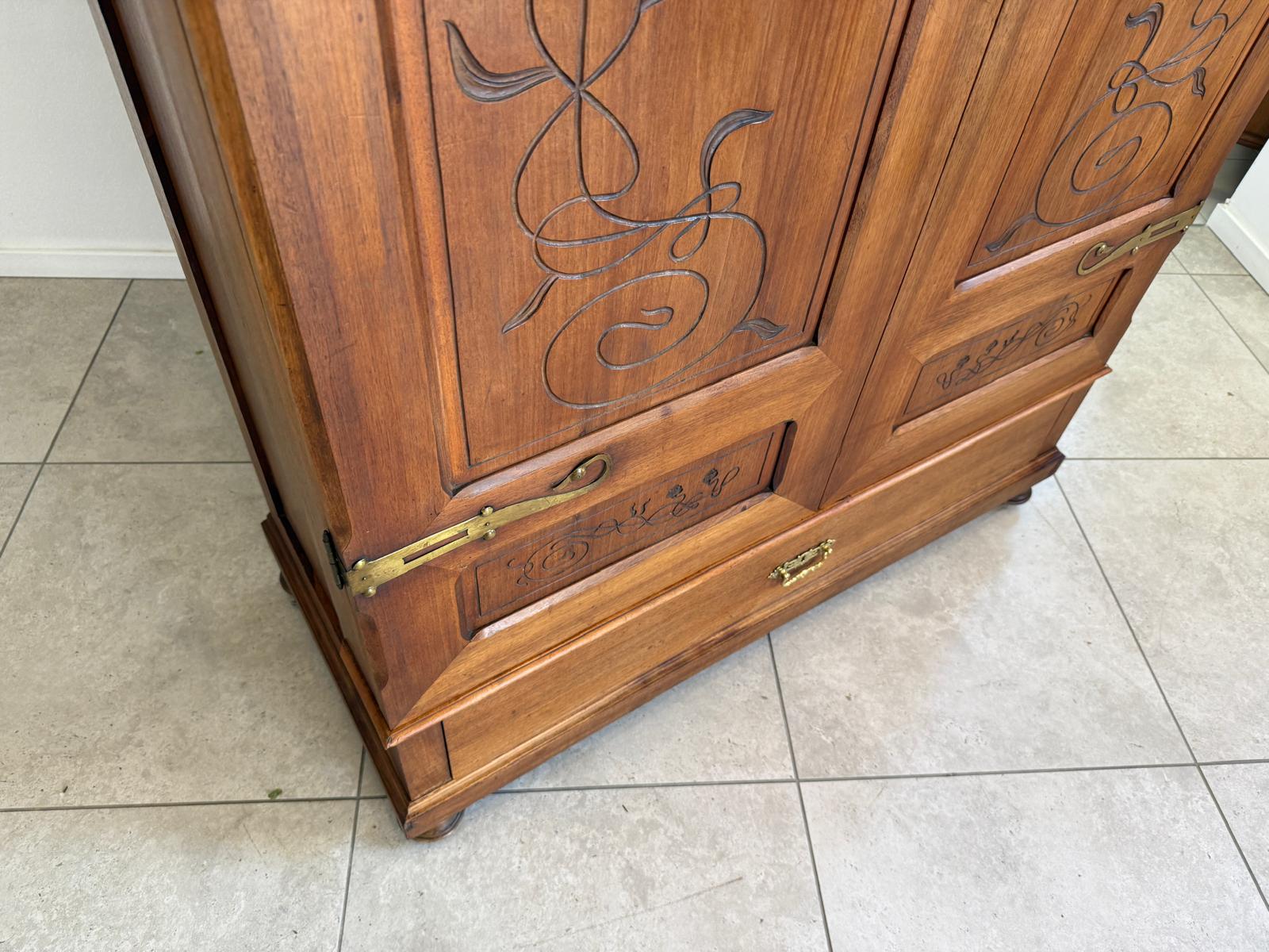 Sale Originaler Jugendstil Kleiderschrank Kasten Antiquität G2196