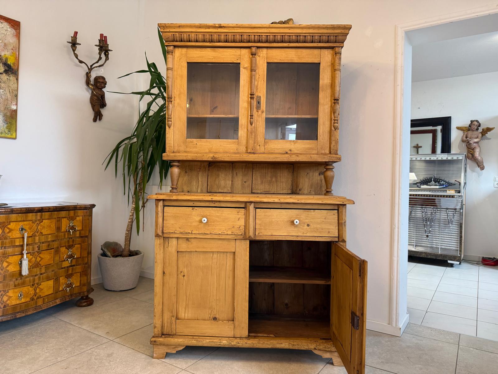 Originale Gründerzeit Küchenkredenz Bauernschrank Bauernkredenz D2631