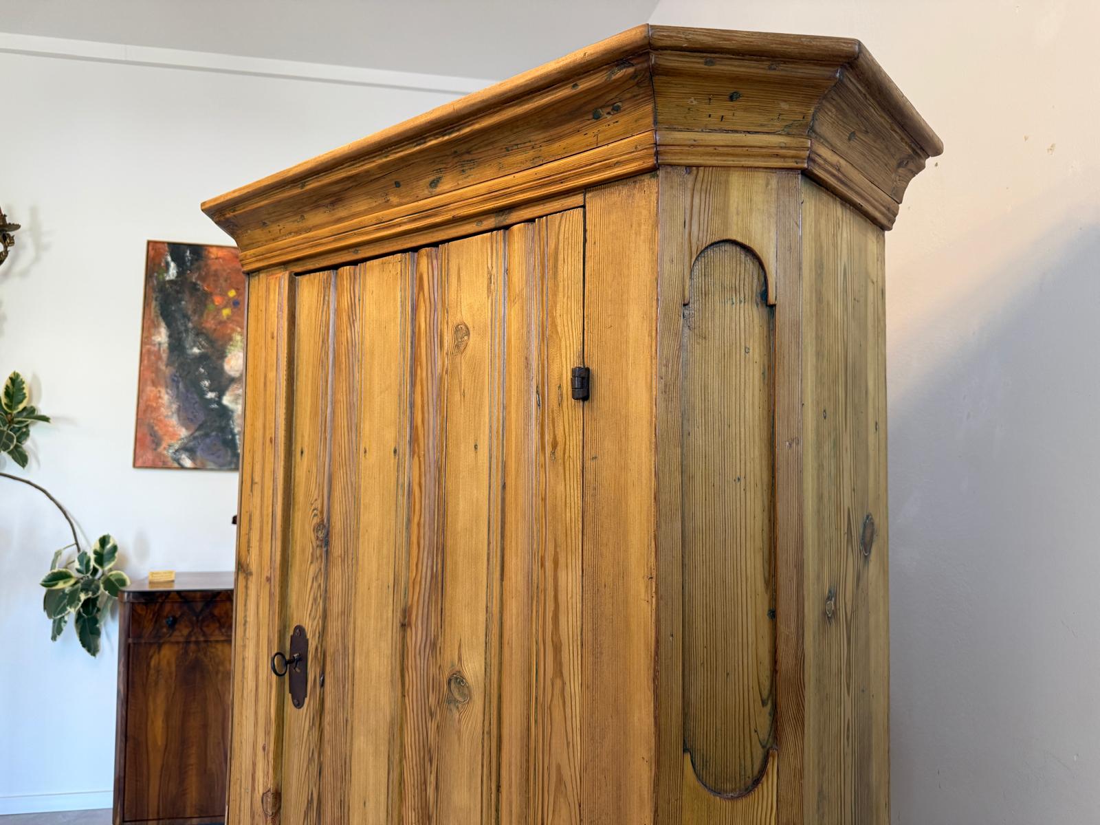 Biedermeier Bauernschrank Naturholzschrank Antiquität G1932