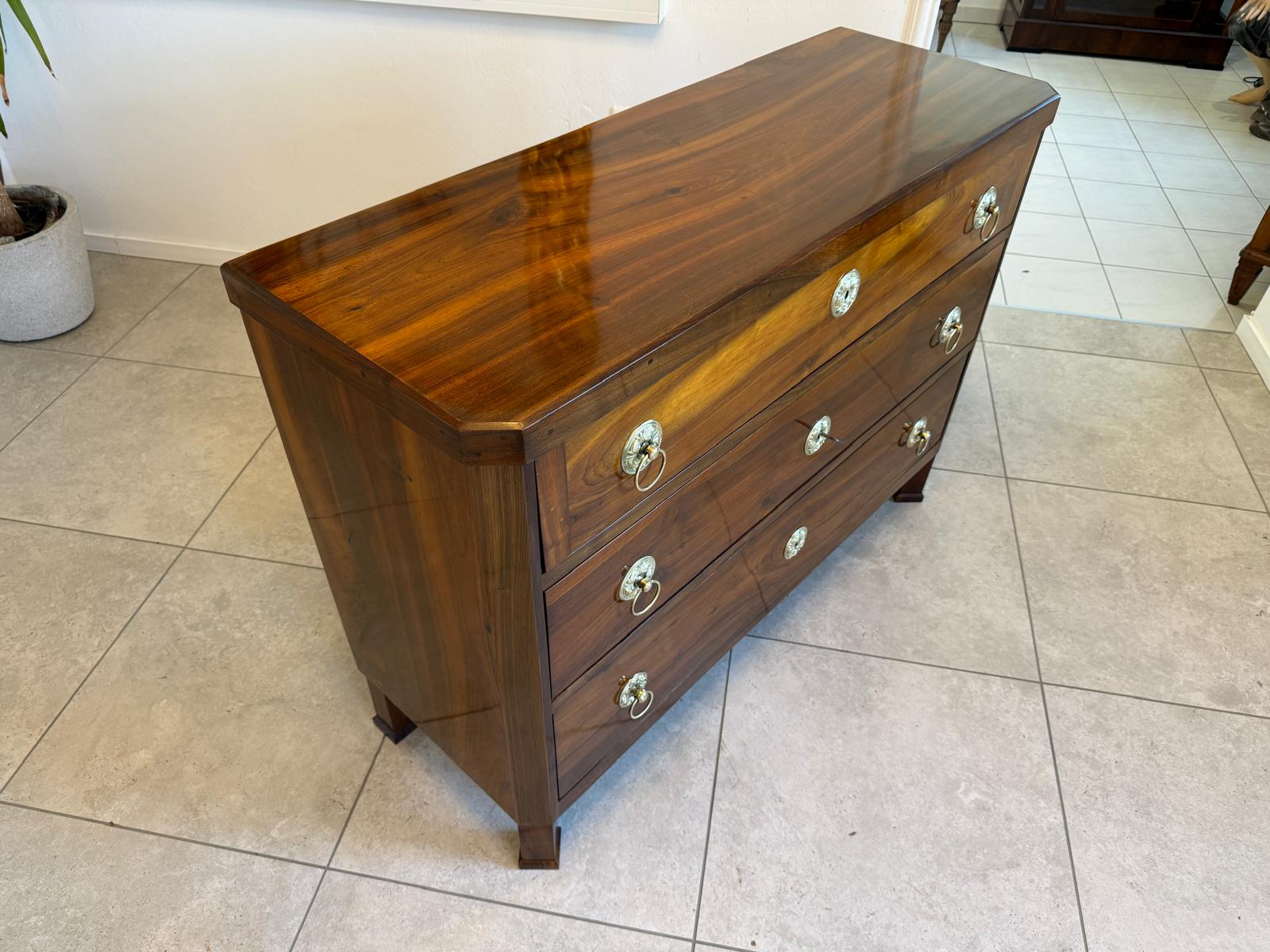 SALE Restaurierte Biedermeier Schreibkommode Nussholz Antiquität Antikmöbel G2158