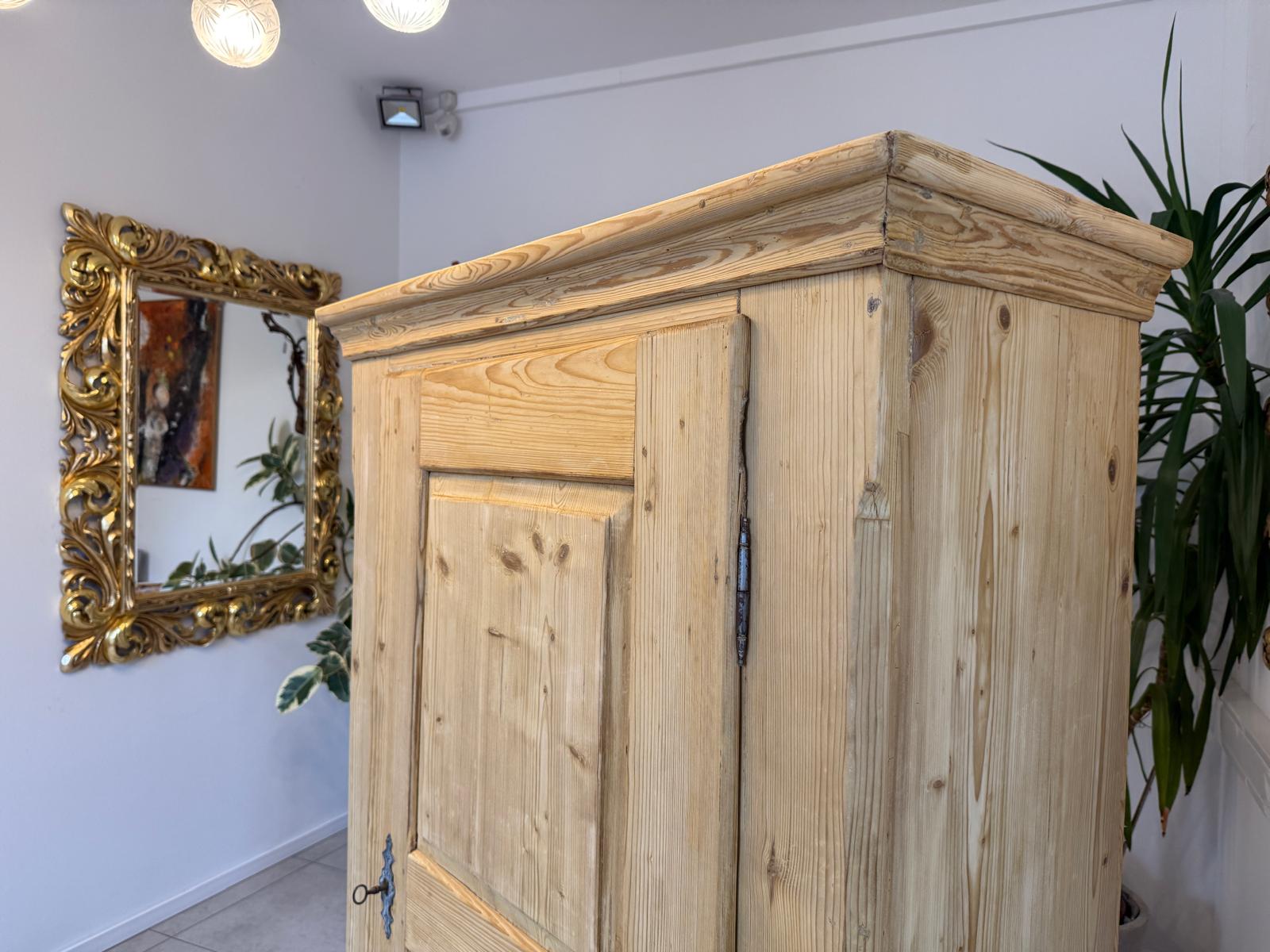 1 türiger Bauernschrank Naturholzschrank Weichholz Antik G2219